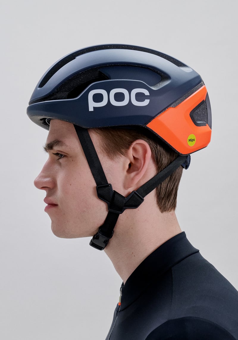 Omne Air MIPS Cycling Helmet in Apatite Navy Matt/Fluorescent
