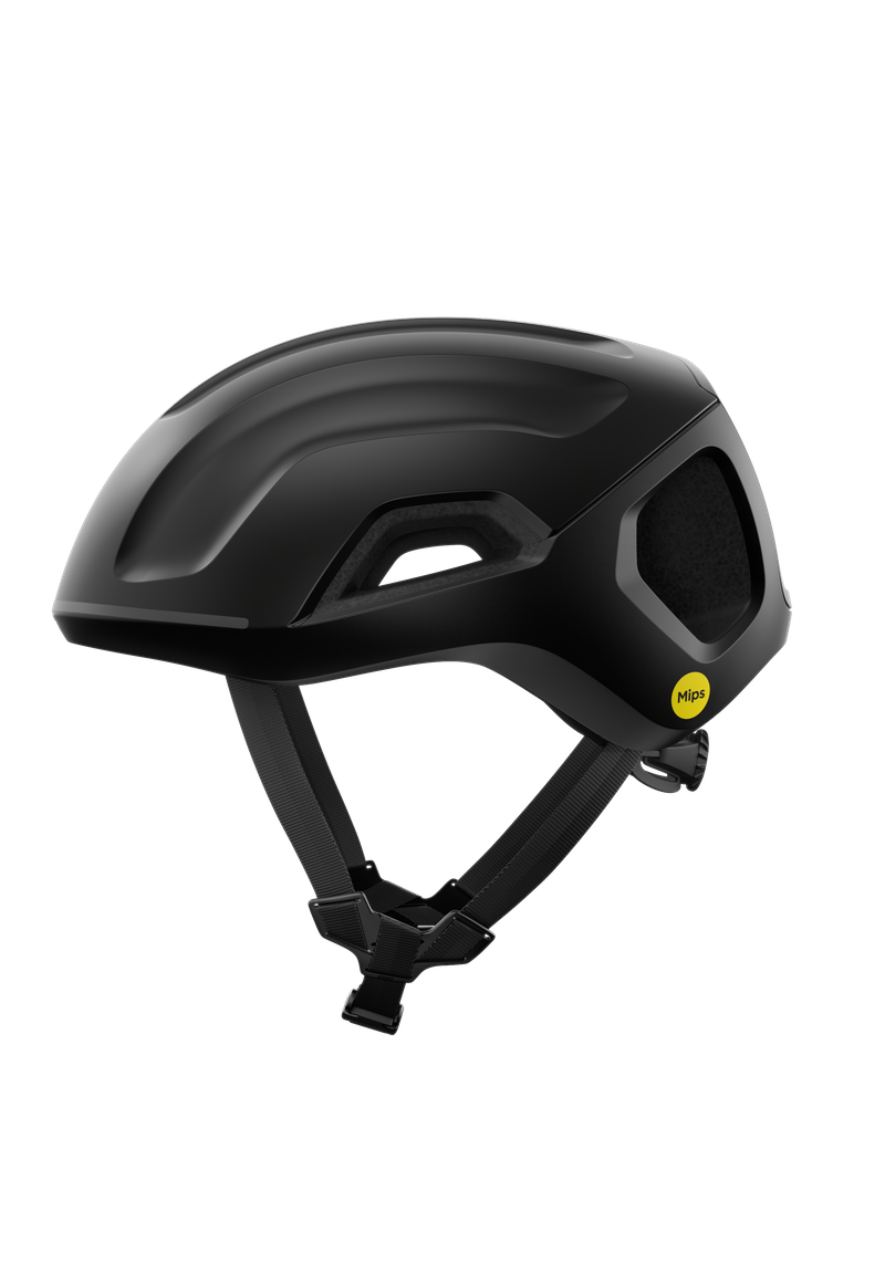 poc MIPS ブラックヘルメット Ventral MIPS Cycling Helmet in Uranium Black | POC (Global EN)