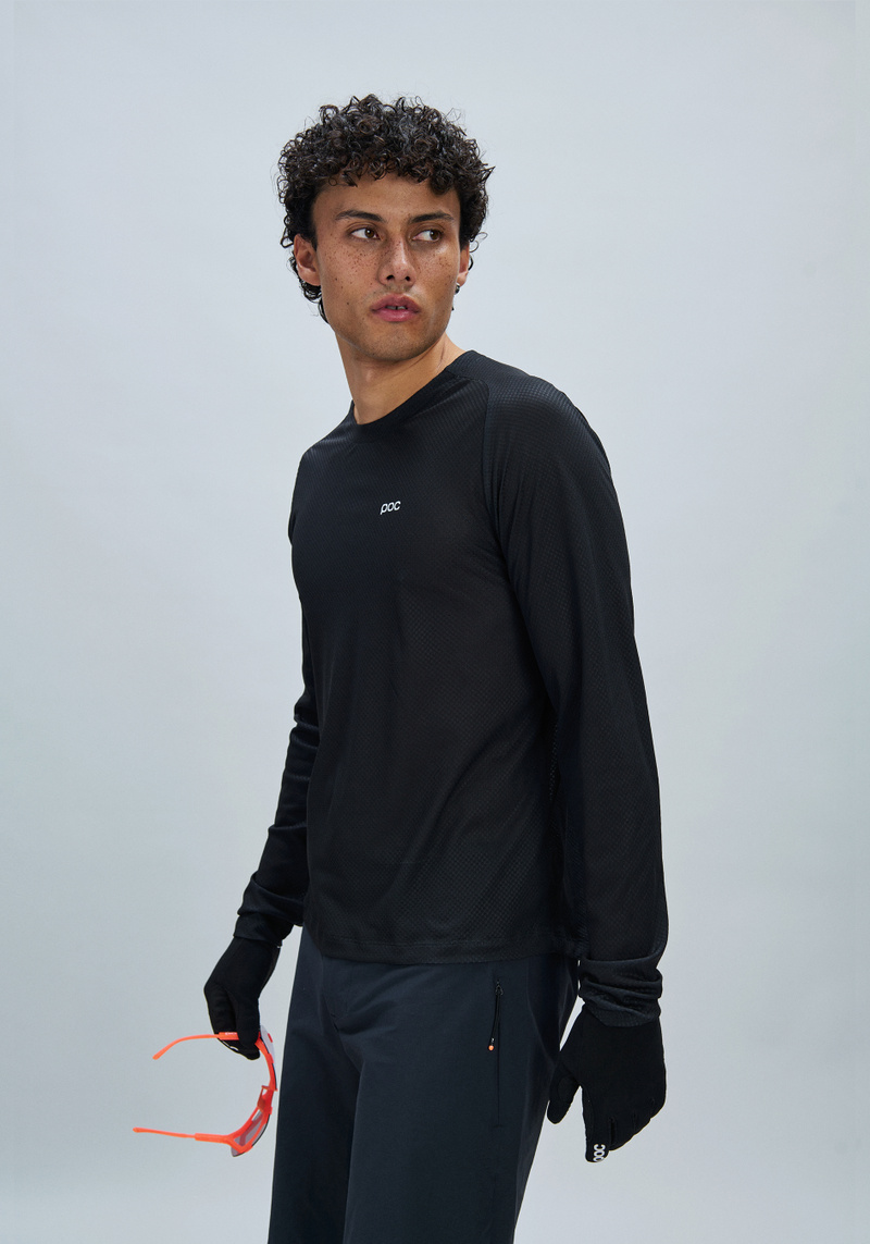 Men's Motion Air Long Sleeve MTB Jersey に Uranium Black | Cycling