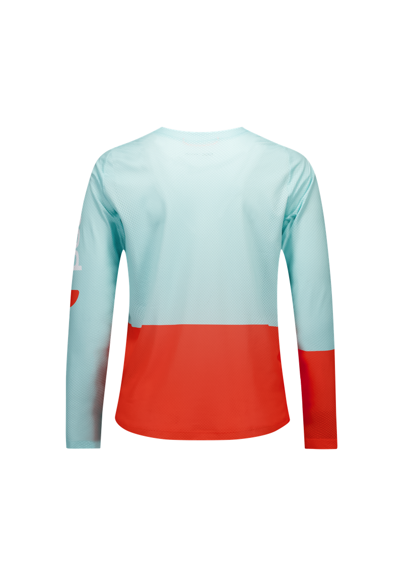 NATAL DESIGN ボクシングウェア グリーン Women's Motion Air Long Sleeve MTB Jersey in Lazurite Blue