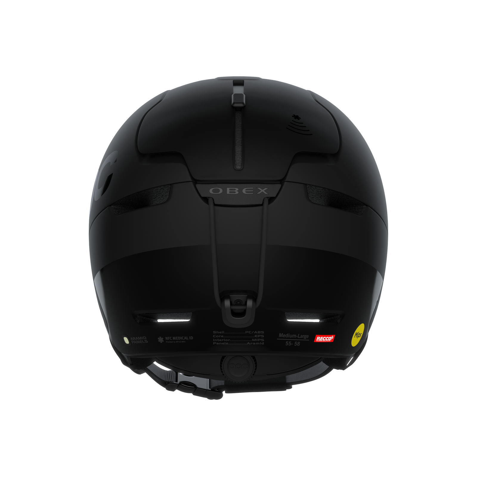 スキー・スノーボードアクセサリー POC Obex Wide Fit MIPS Black XS-S Obex BC MIPS Ski Helmet に Prismane Red Matt | POC japan