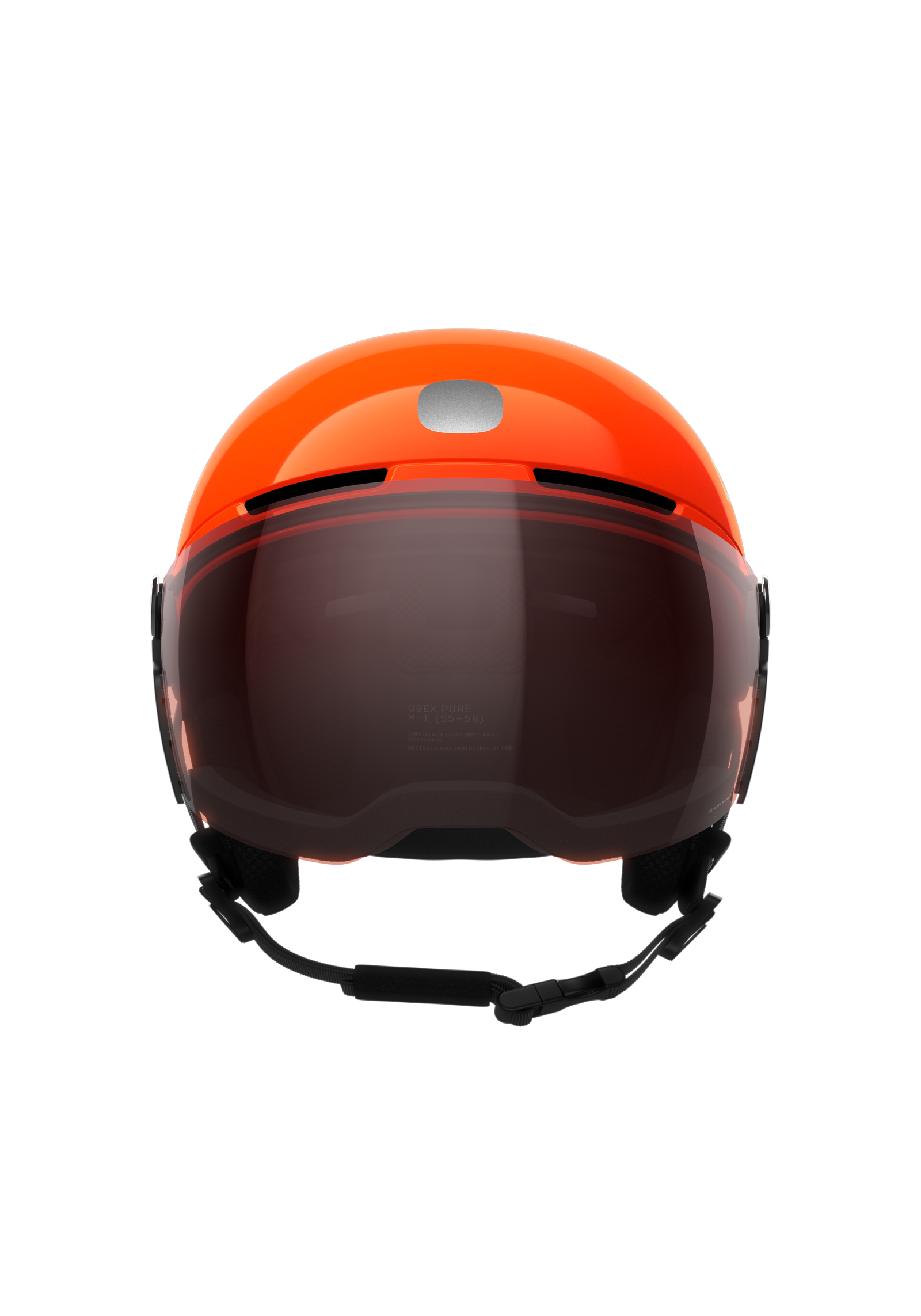 POC pocito オレンジ ヘルメットM〜L55-58 POCito Obex Visor Ski Helmet in Fluorescent Orange | POC