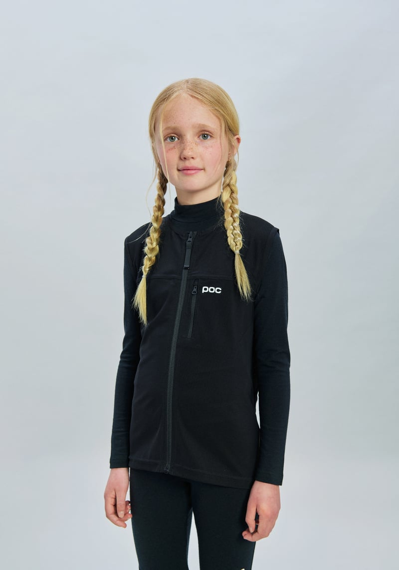 Protection Dorsale POC VPD Air Vest Jr – Niveau 1, Légère Et Ventilée – Pour Jeunes Skieurs – Taille M, Noir