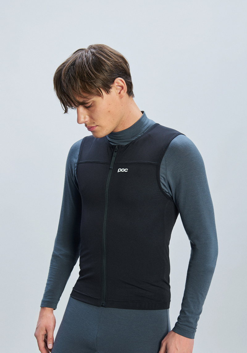 Men's VPD Max Vest Ski Protection in Uranium Black | POC (US)