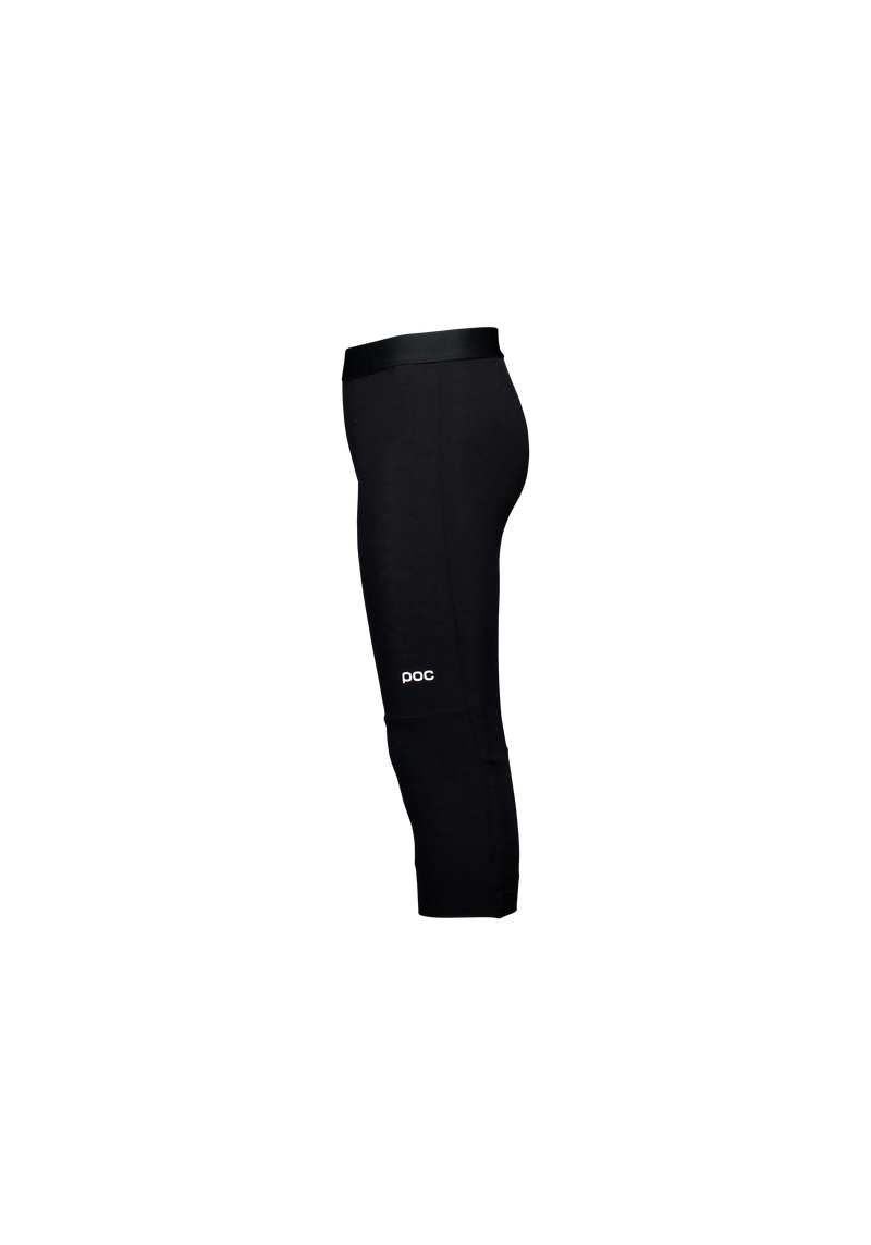 Youth Merino 3/4 Baselayer Tights in Uranium Black | Ski apparel