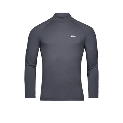 Männer Merino Baselayer Langarmshirt mit Stehkragen