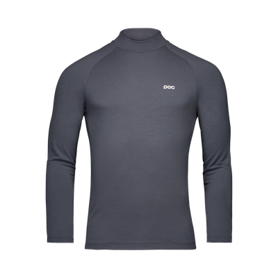 Männer Merino Baselayer Langarmshirt mit Stehkragen