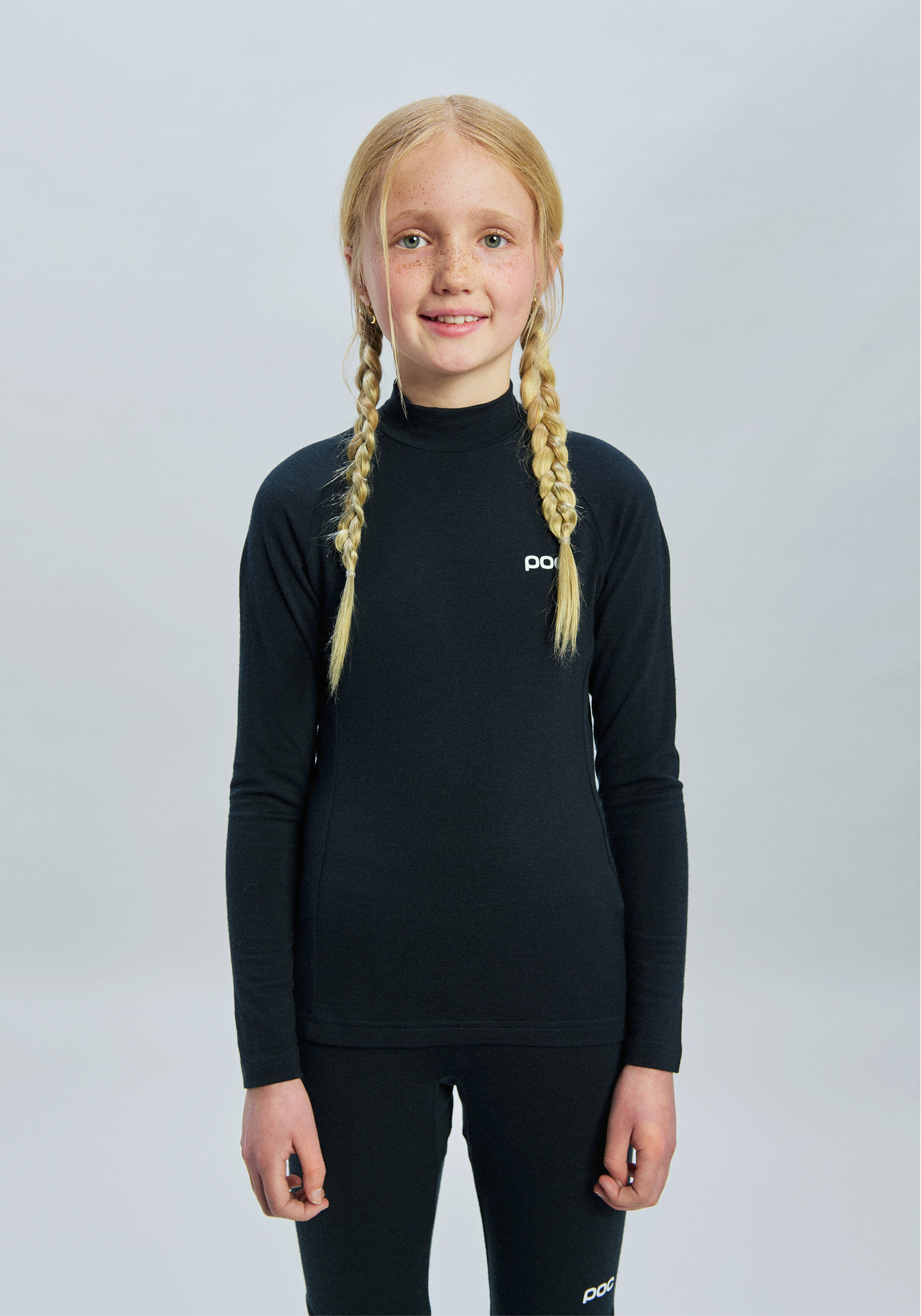 Youth Merino Baselayer Mock Neck Jersey - Image 3