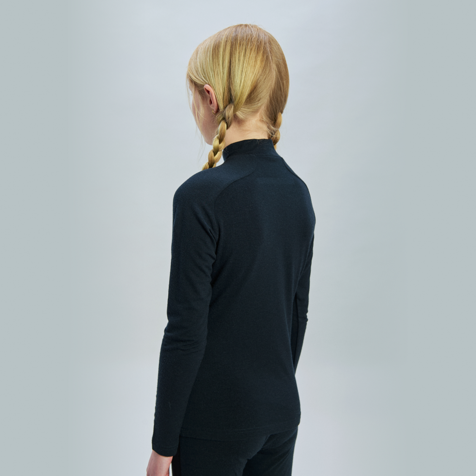 Youth Merino Baselayer Mock Neck Jersey - Image 3