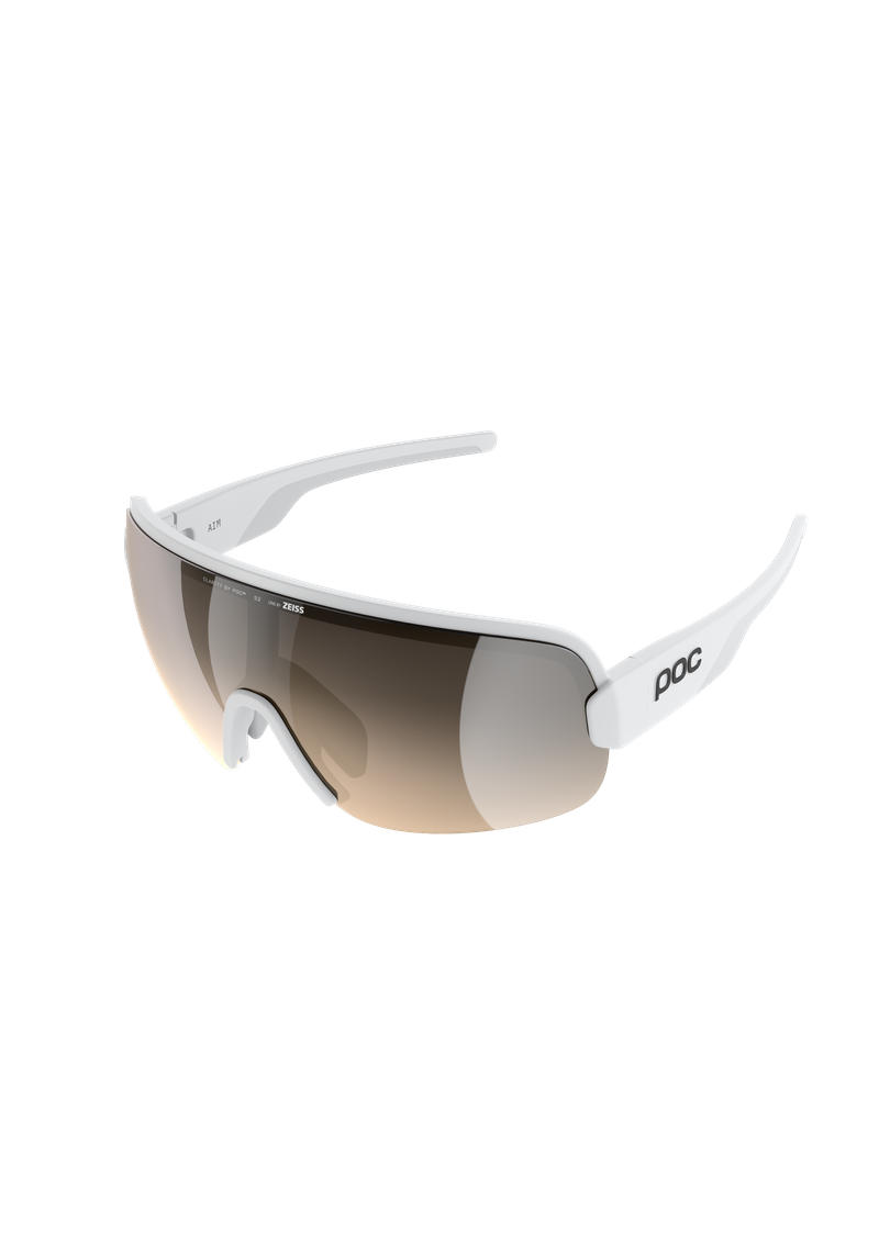Aim Bike Sunglasses in Hydrogen White | Cycling Eyewear | POC (US)