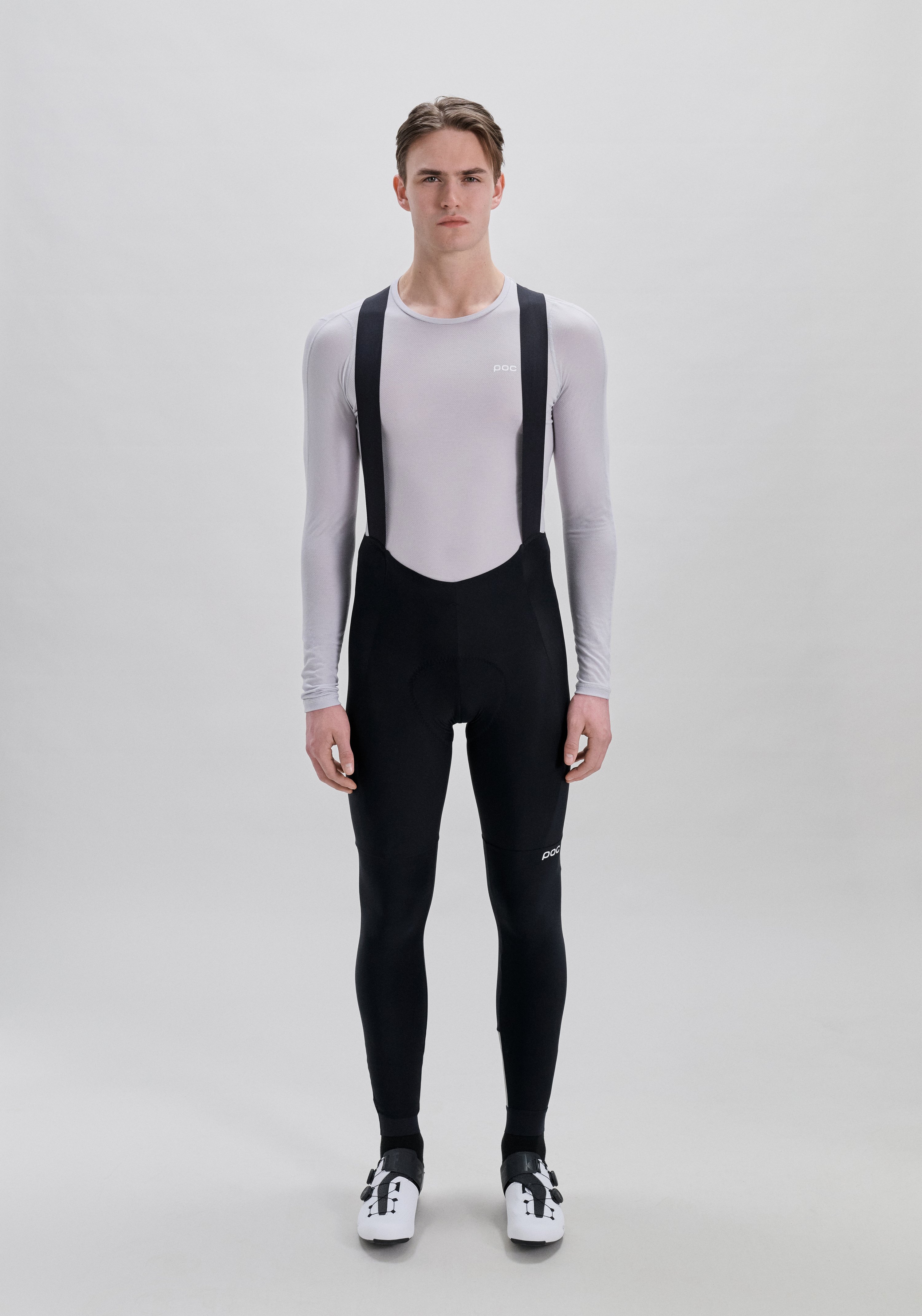 Men's Cadence Thermal Lite Bib Tights in Uranium Black | POC (US)