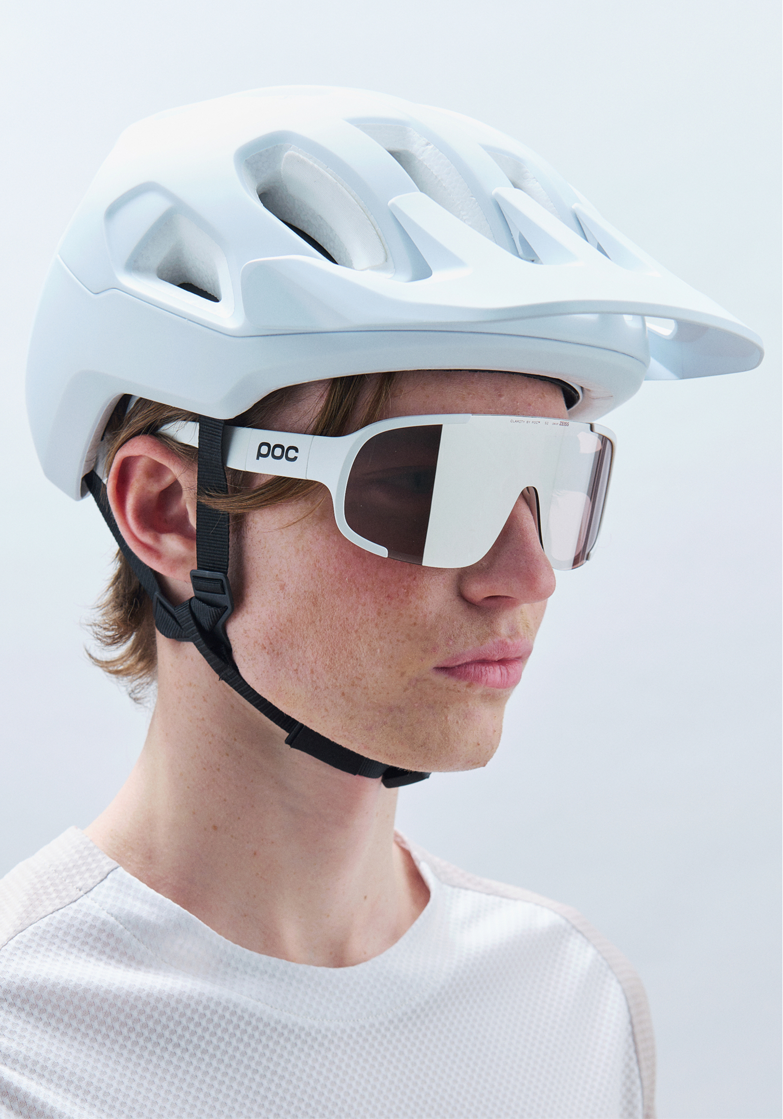 Aspire Bike Sunglasses in Hydrogen White | Cycling Eyewear | POC (US)