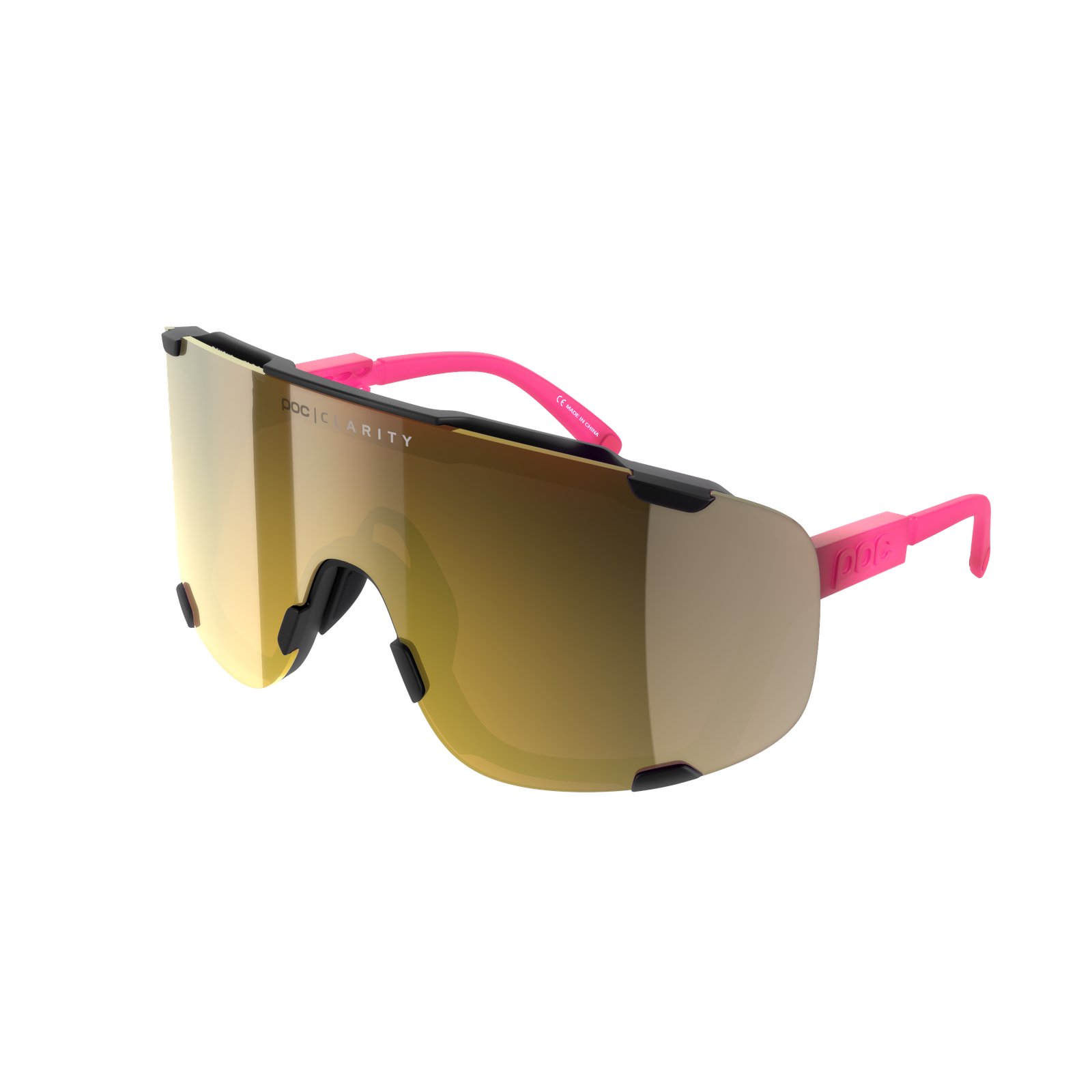 Devour Bike Sunglasses in Fluorescent Pink/Uranium Black