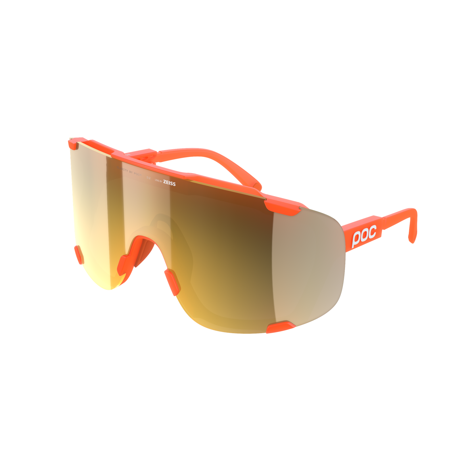 Devour Wide Fit Bike Sunglasses in Fluorescent Pink/Uranium