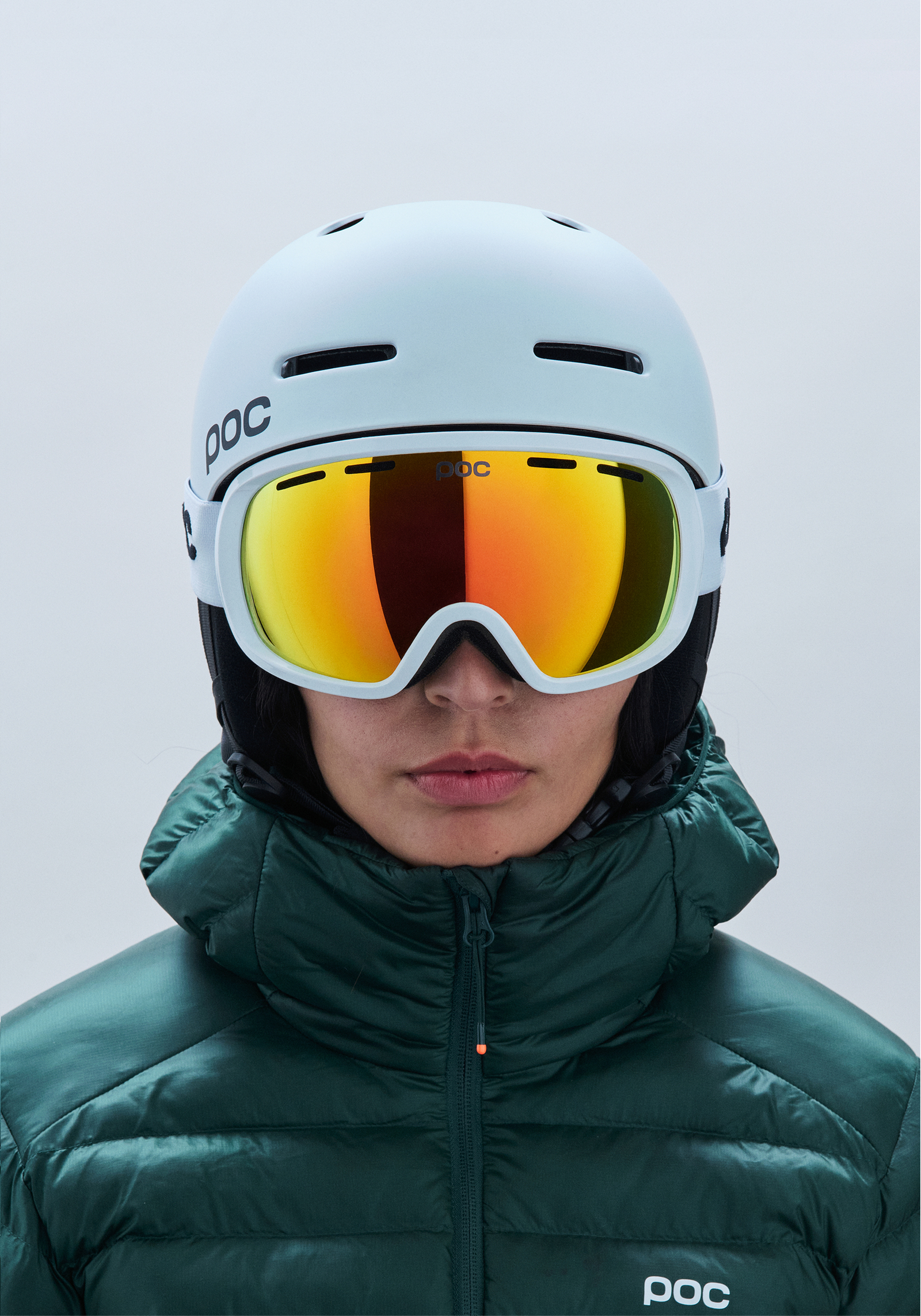 Auric Cut Ski Helmet in Matt White | POC (Global EN)