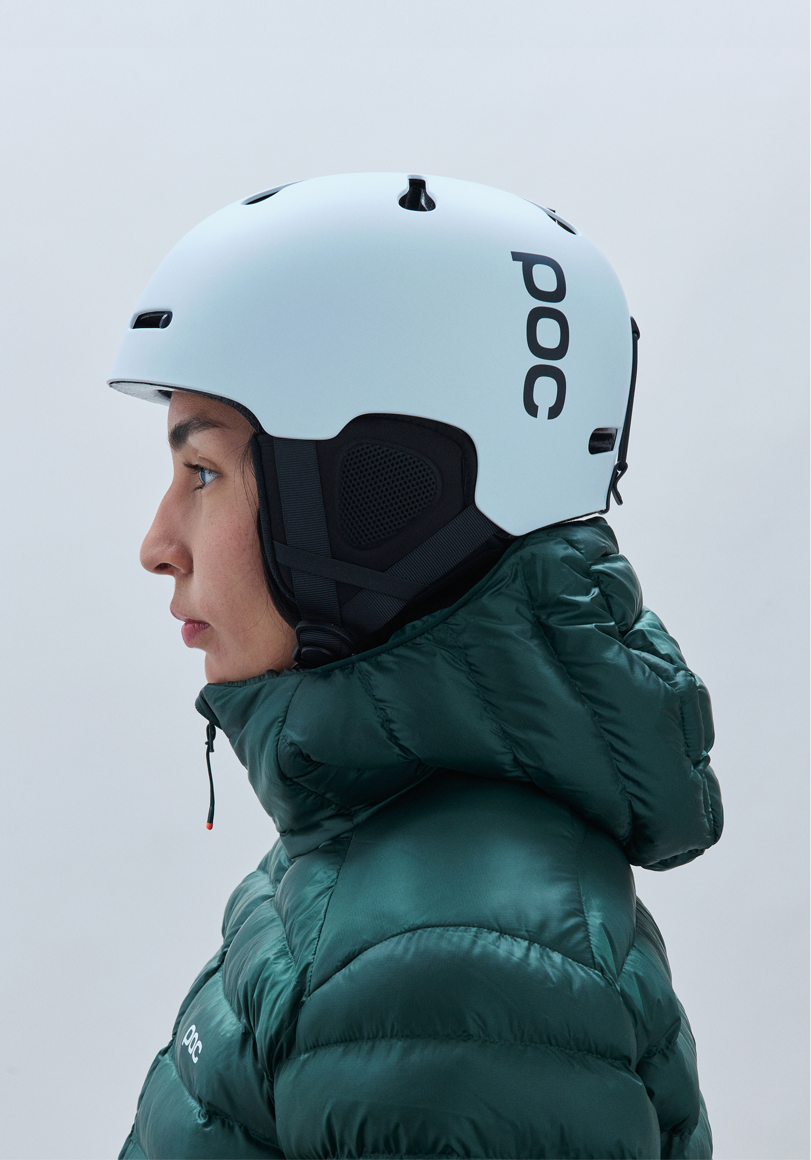 Auric Cut Ski Helmet in Matt White | POC (Global EN)