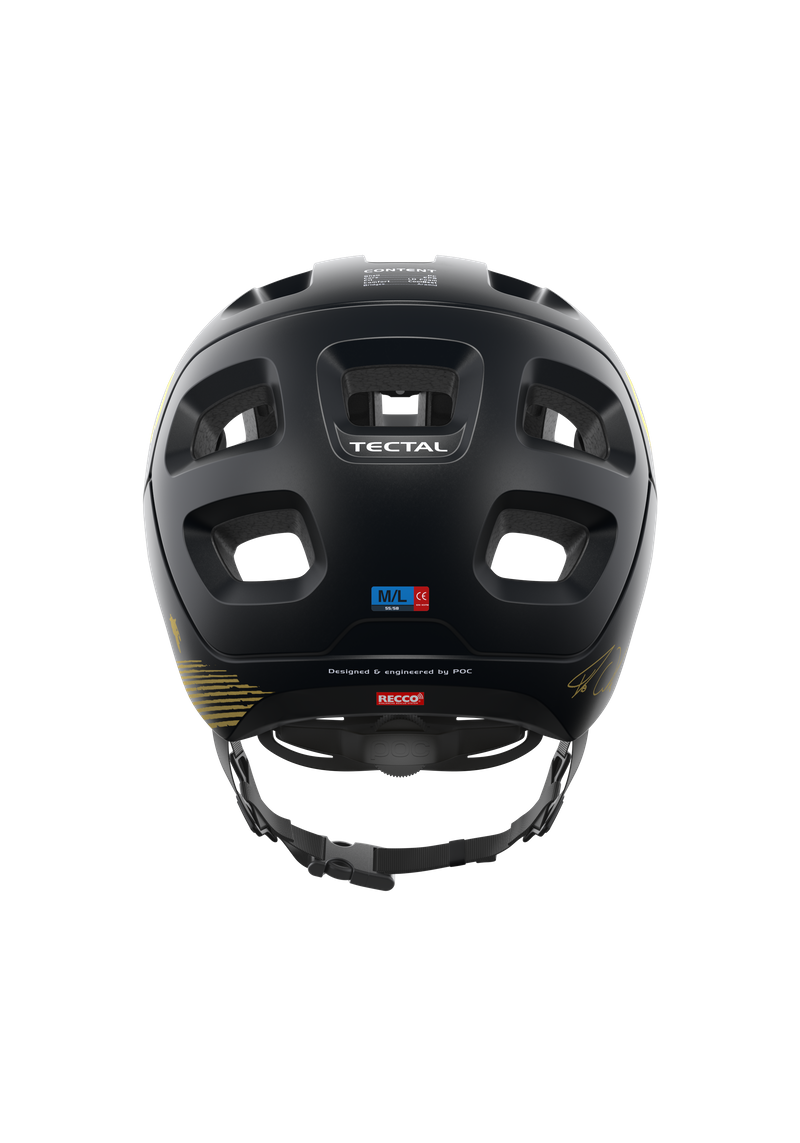 Tectal Fabio Ed. MTB Helmet in Uranium Black Matt/Gold | POC (Global EN)