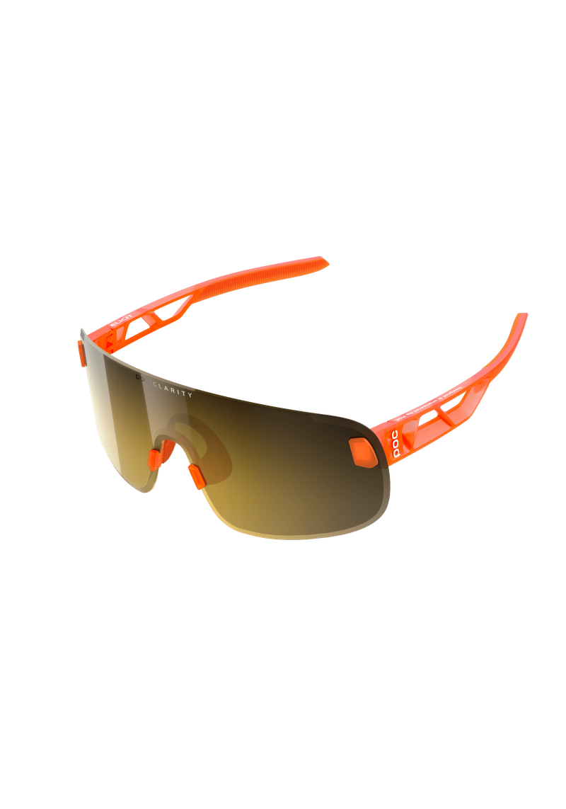 Elicit Bike Sunglasses in Fluorescent Orange Translucent | Cycling