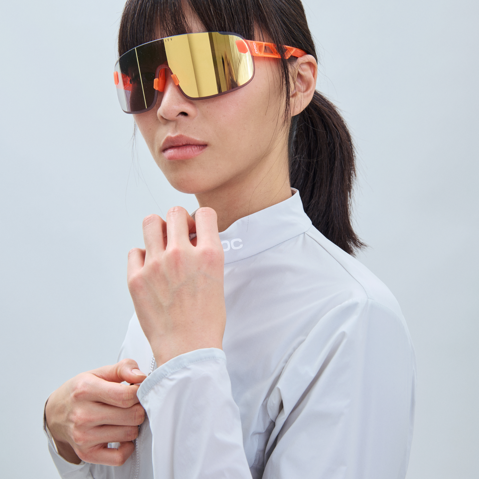 POC Elicit サングラス Elicit Bike Sunglasses in Hydrogen White | Cycling Eyewear