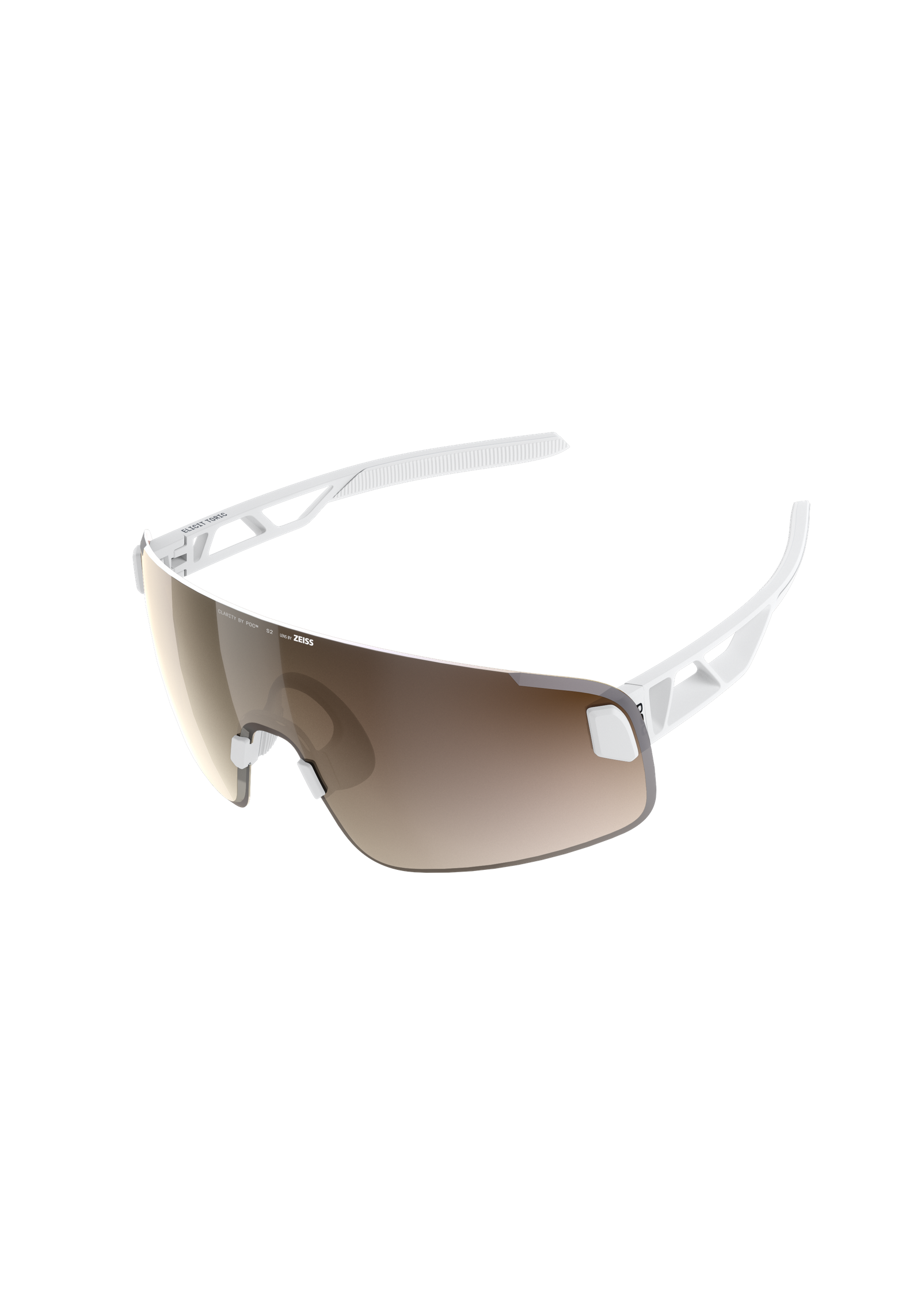 ウェア POC Elicit white/silver Elicit Toric Bike Sunglasses in Hydrogen White | Cycling Eyewear