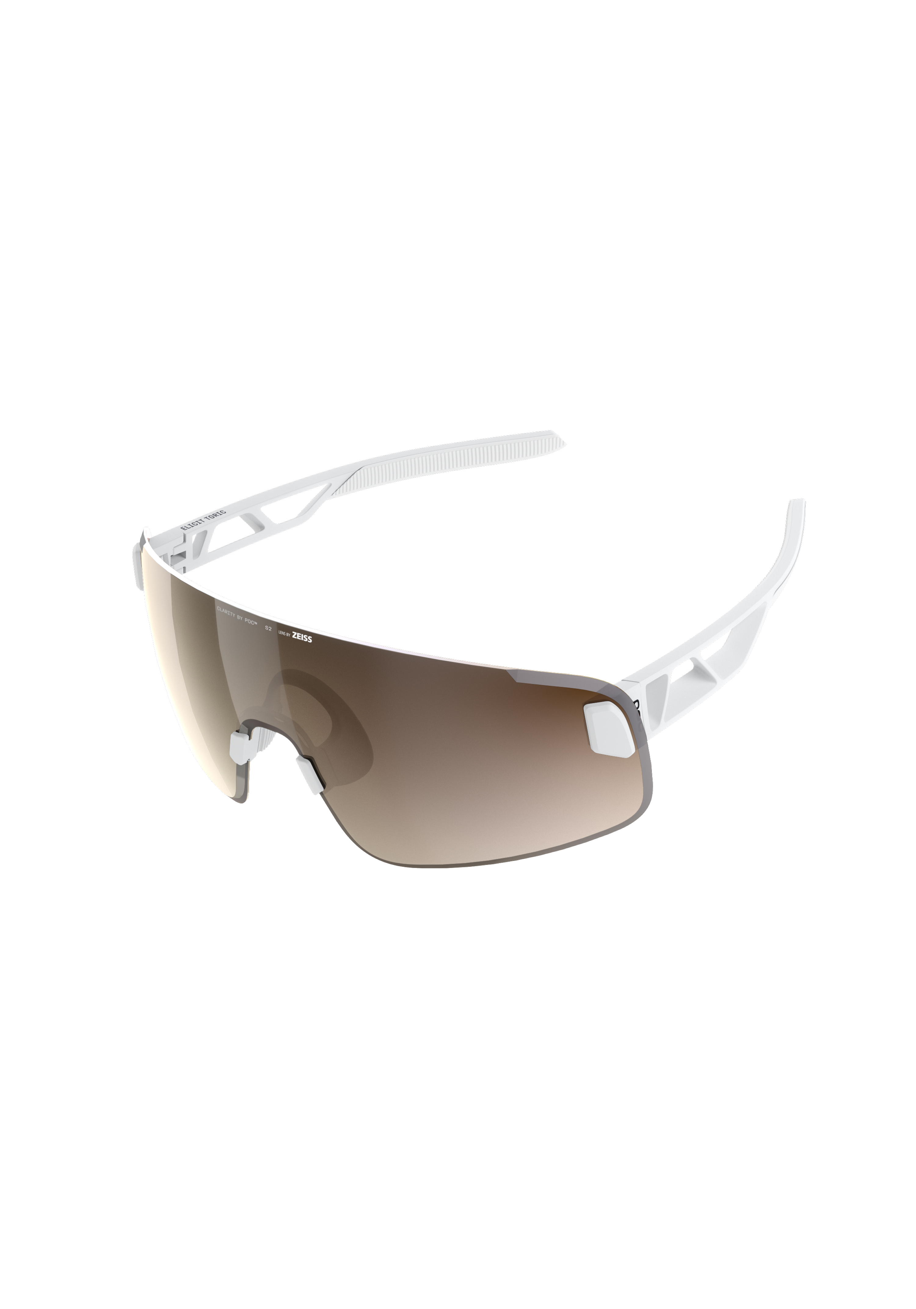 ウェア POC Elicit white/silver Elicit Toric Bike Sunglasses in Hydrogen White | Cycling Eyewear