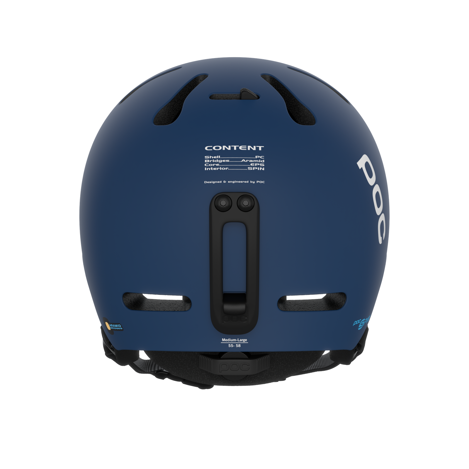 POC Fornix SPIN M-L マットブラック Fornix SPIN Ski Helmet in Pegasi Grey | POC Global