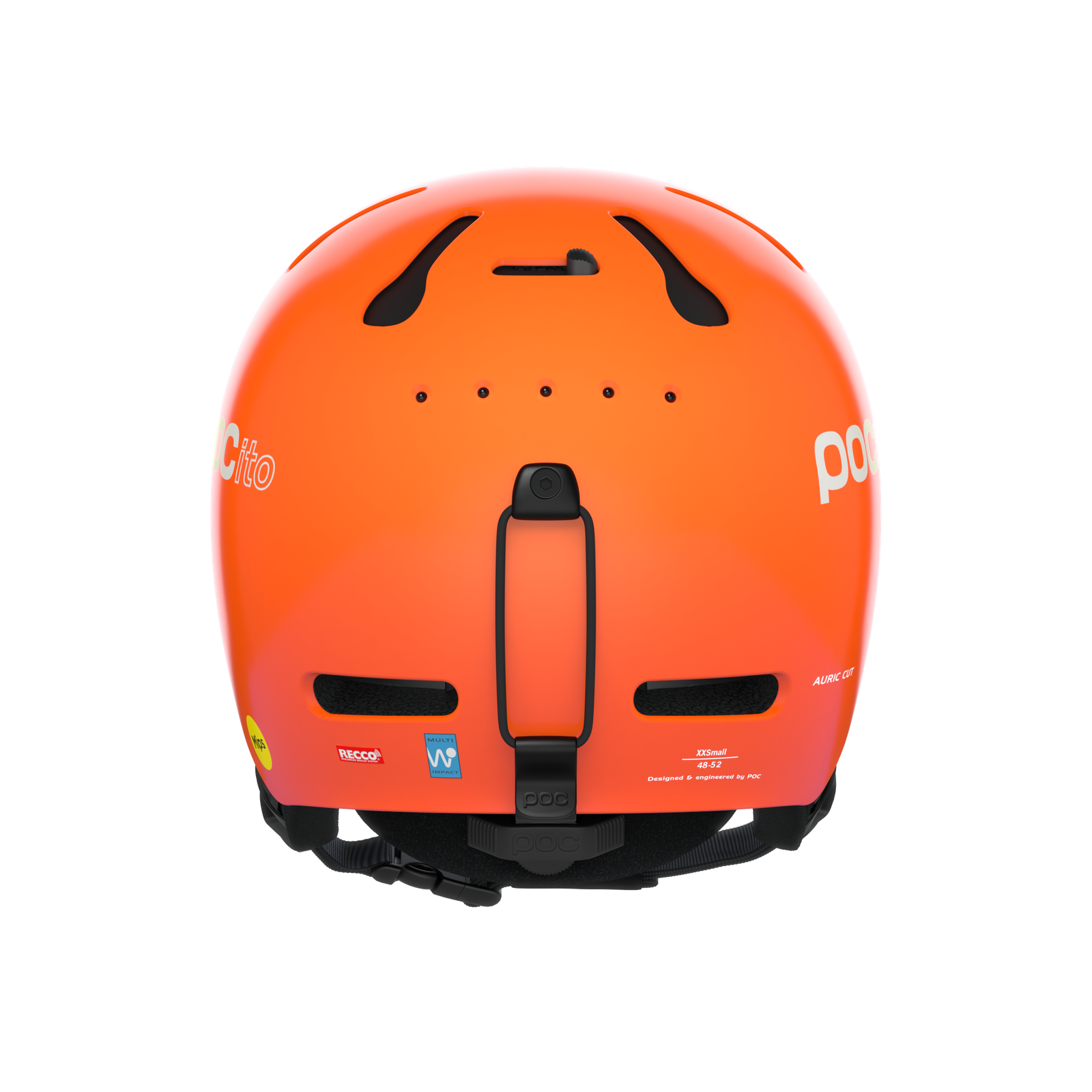 POCito Auric Cut MIPS Ski Helmet in Fluorescent Orange | POC