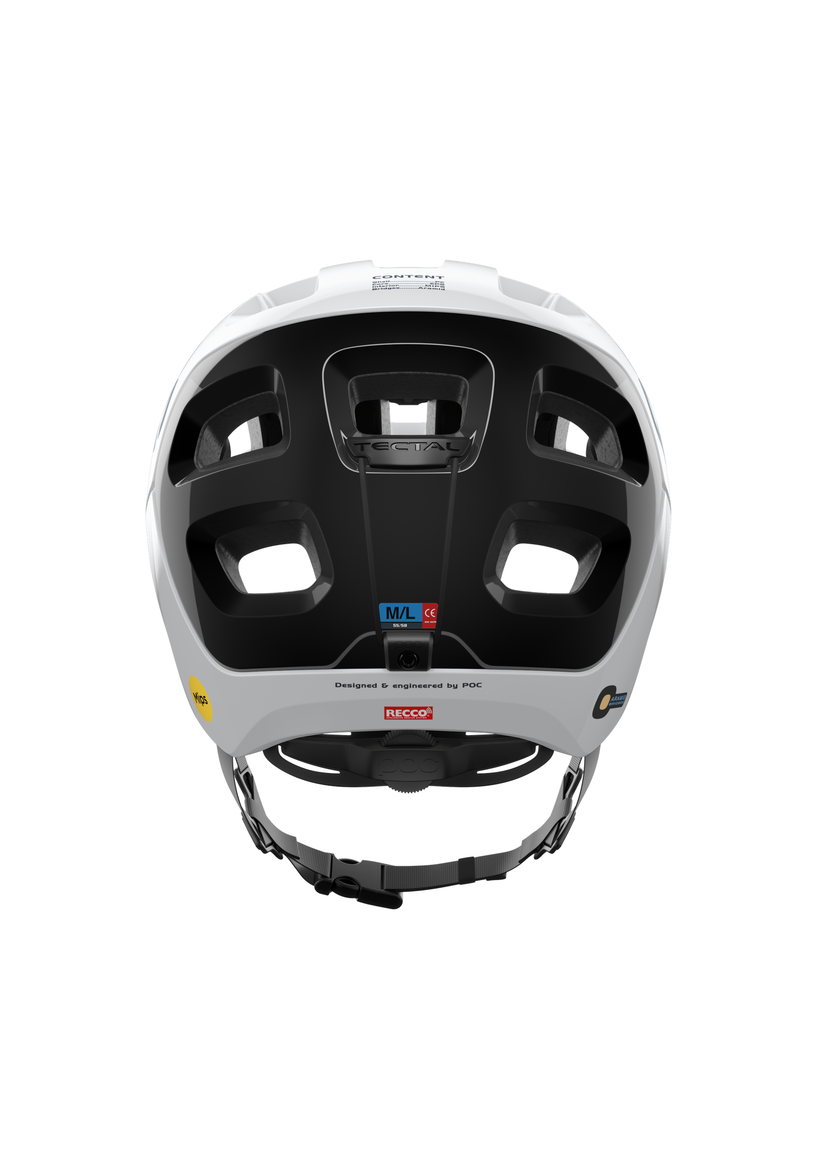 Tectal Race MIPS MTB Helmet in Hydrogen White/Uranium Black | POC (US)