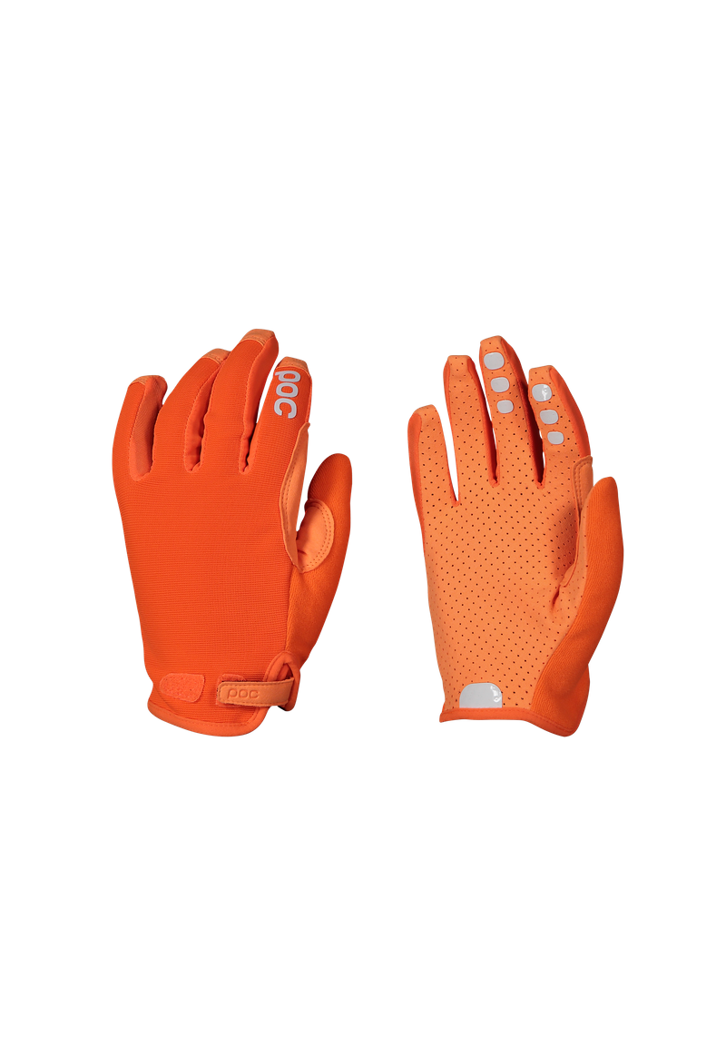 Resistance Enduro Adjustable MTB Gloves in Zink Orange | Cycling
