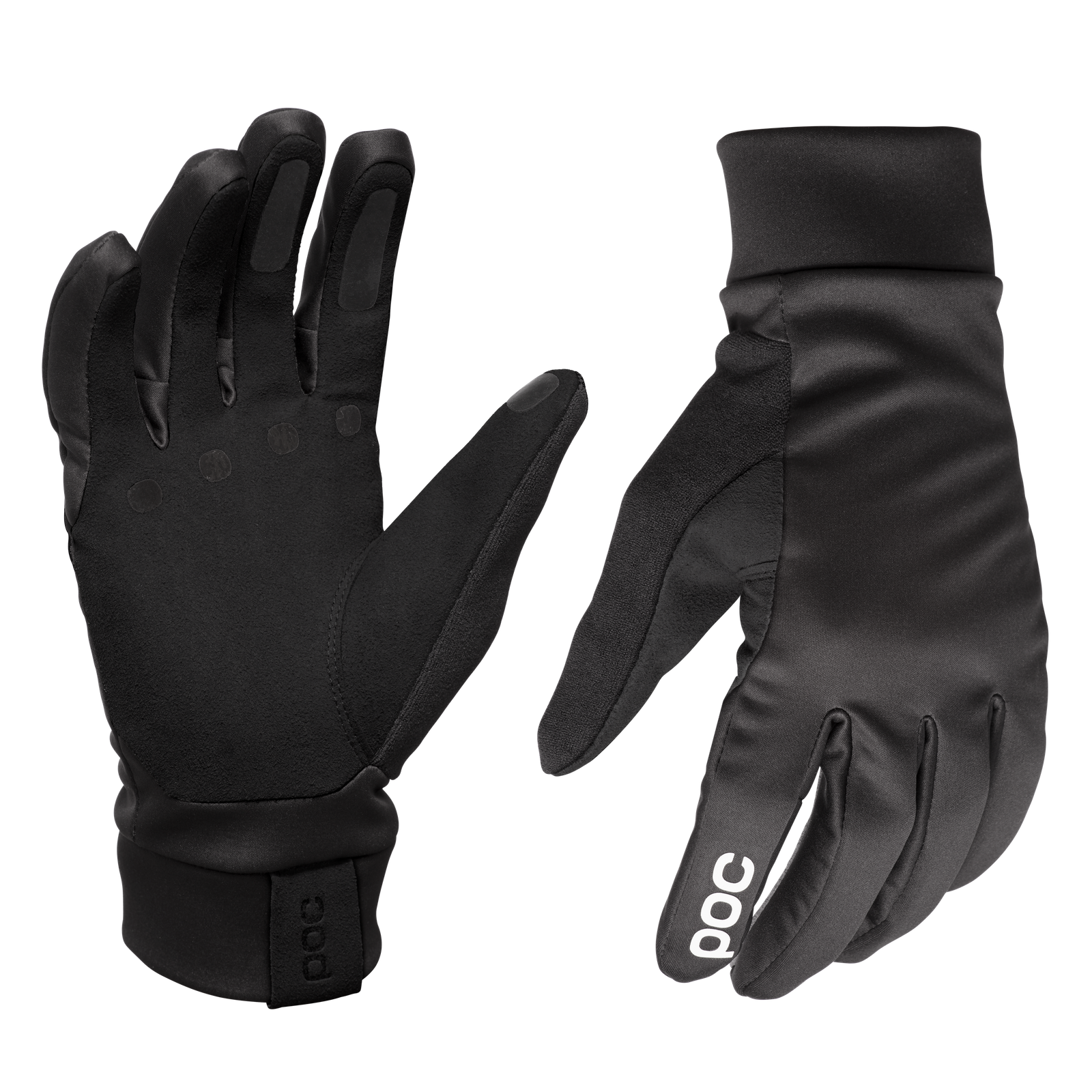 新品 POC ESSENTIAL ROAD SOFTSHELL サイクルグローブ Essential Softshell Cycling Gloves in Uranium Black