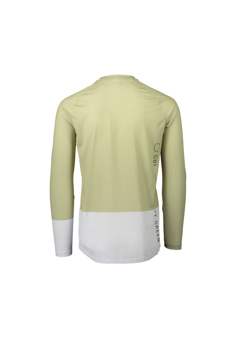 Men's Pure Long Sleeve MTB Jersey in Light Sandstone Beige/Zink