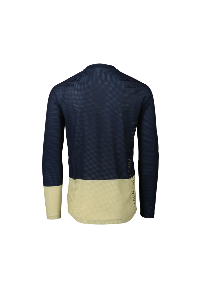 Men's Pure Long Sleeve MTB Jersey in Light Sandstone Beige/Zink