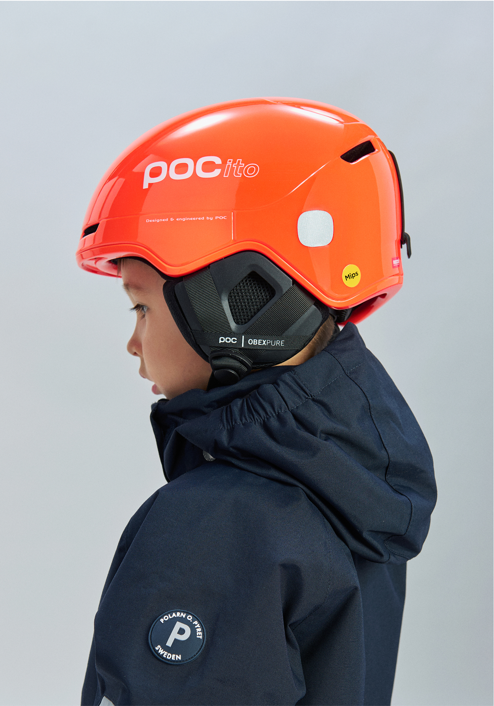 POCito Obex MIPS Ski Helmet in Fluorescent Orange | POC (Global EN)