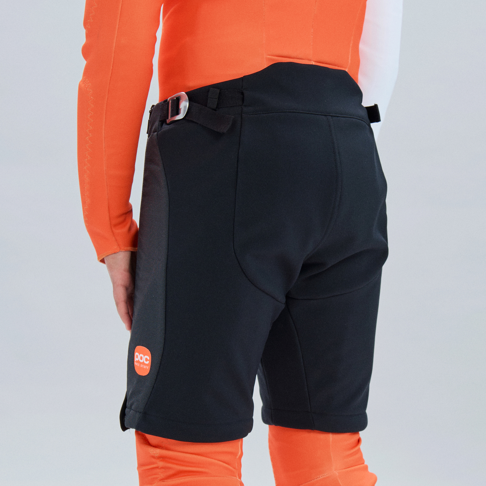 新品　POC スキー　レーシング　ショートパンツ　140 Junior Ski Race Shorts in Fluorescent Orange | Ski Apparel
