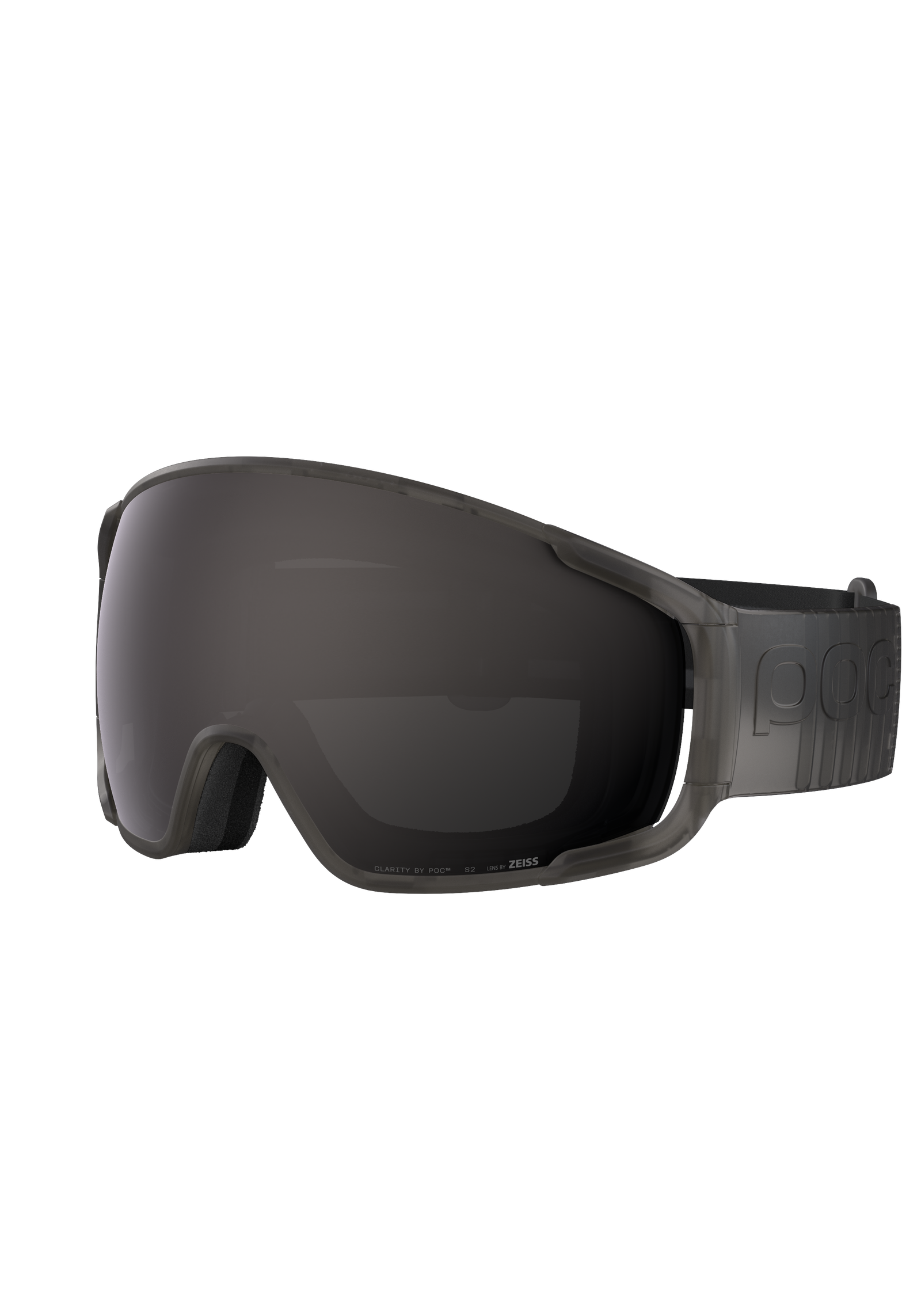 Zonula Wide Fit Ski Goggles in Raw Black | Ski Eyewear | POC (US)
