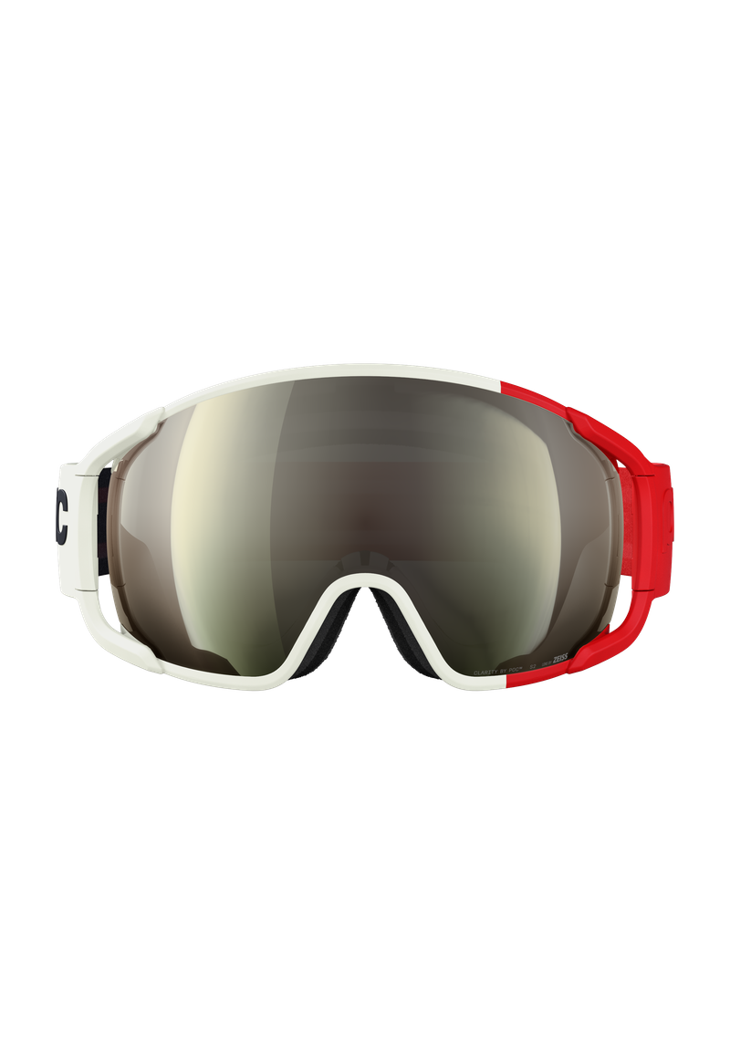Zonula Wide Fit Ski Goggles に Raw White | Ski Eyewear | POC (JP)