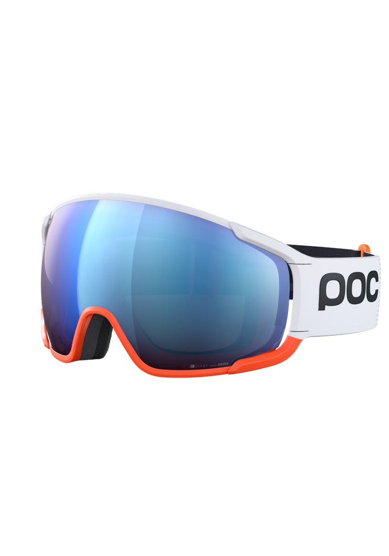 Zonula Race Ski Goggles in Hydrogen White/Zink Orange | Ski