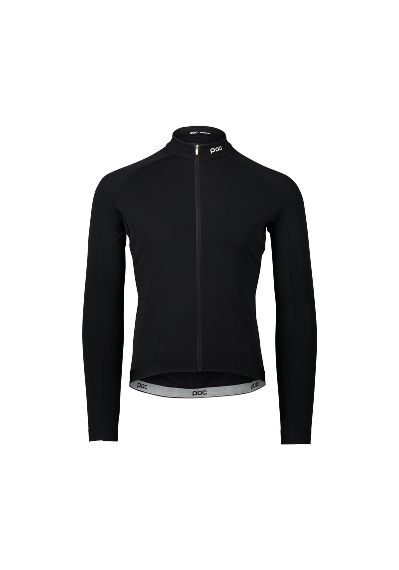 Men's Thermal Lite Long Sleeve Cycling Jersey in Uranium Black