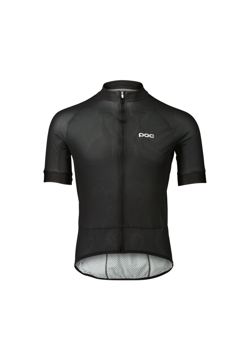 Men's Essential Logo Road Cycling Jersey in Uranium Black