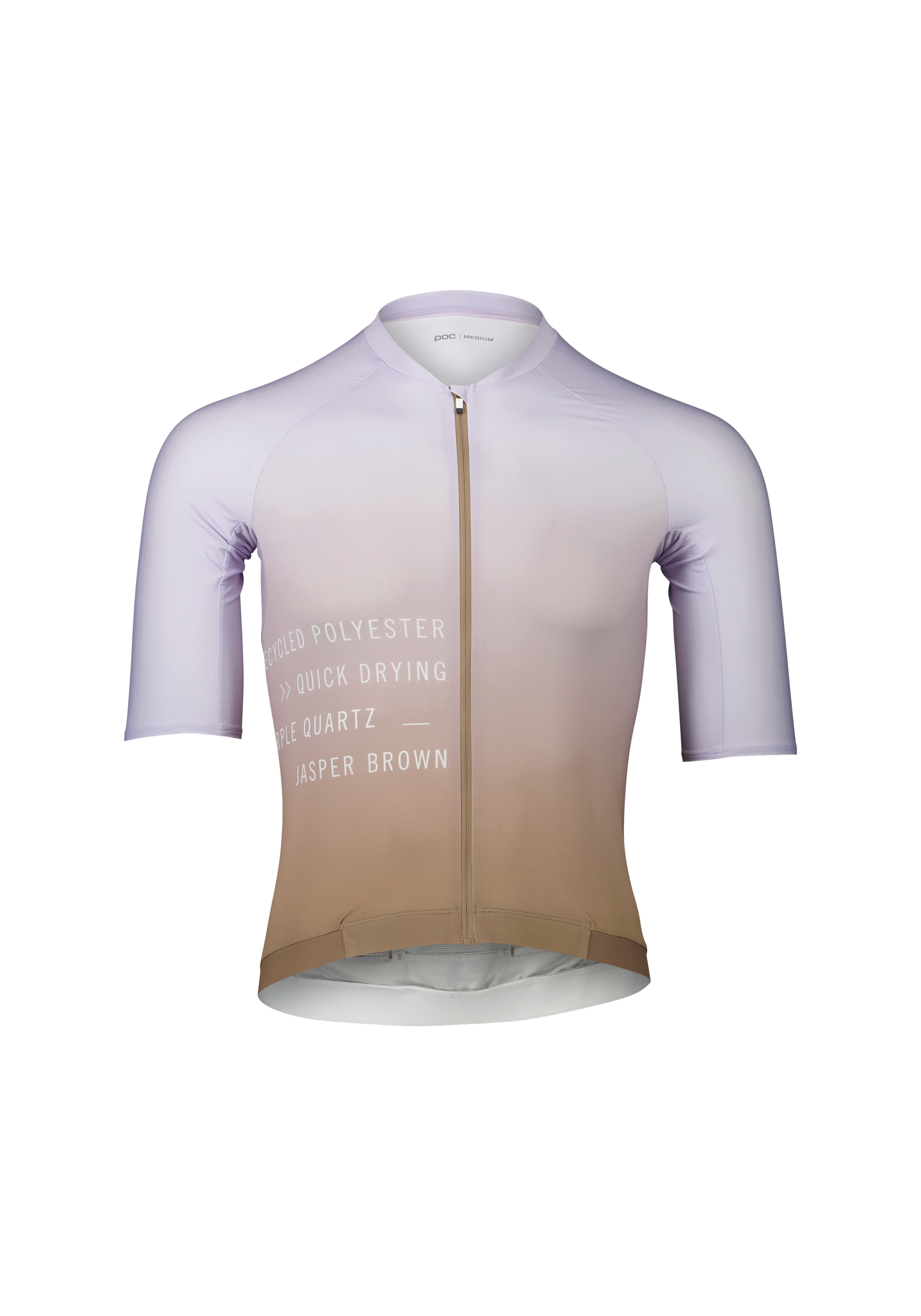 Men's Pristine Print Cycling Jersey in Gradient Jasper Brown