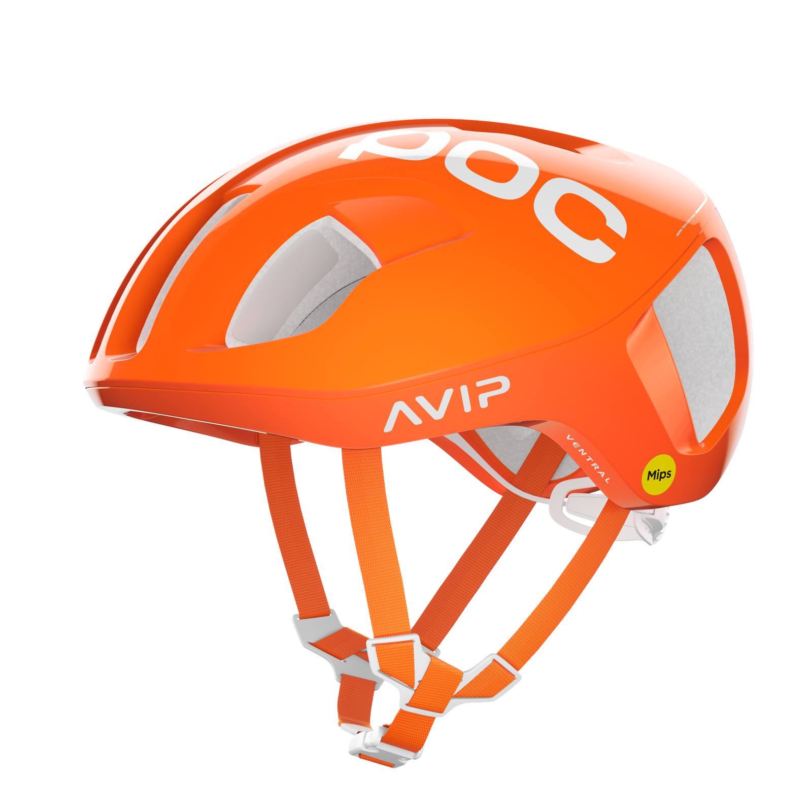 Ventral MIPS Cycling Helmet に Fluorescent Orange AVIP | POC