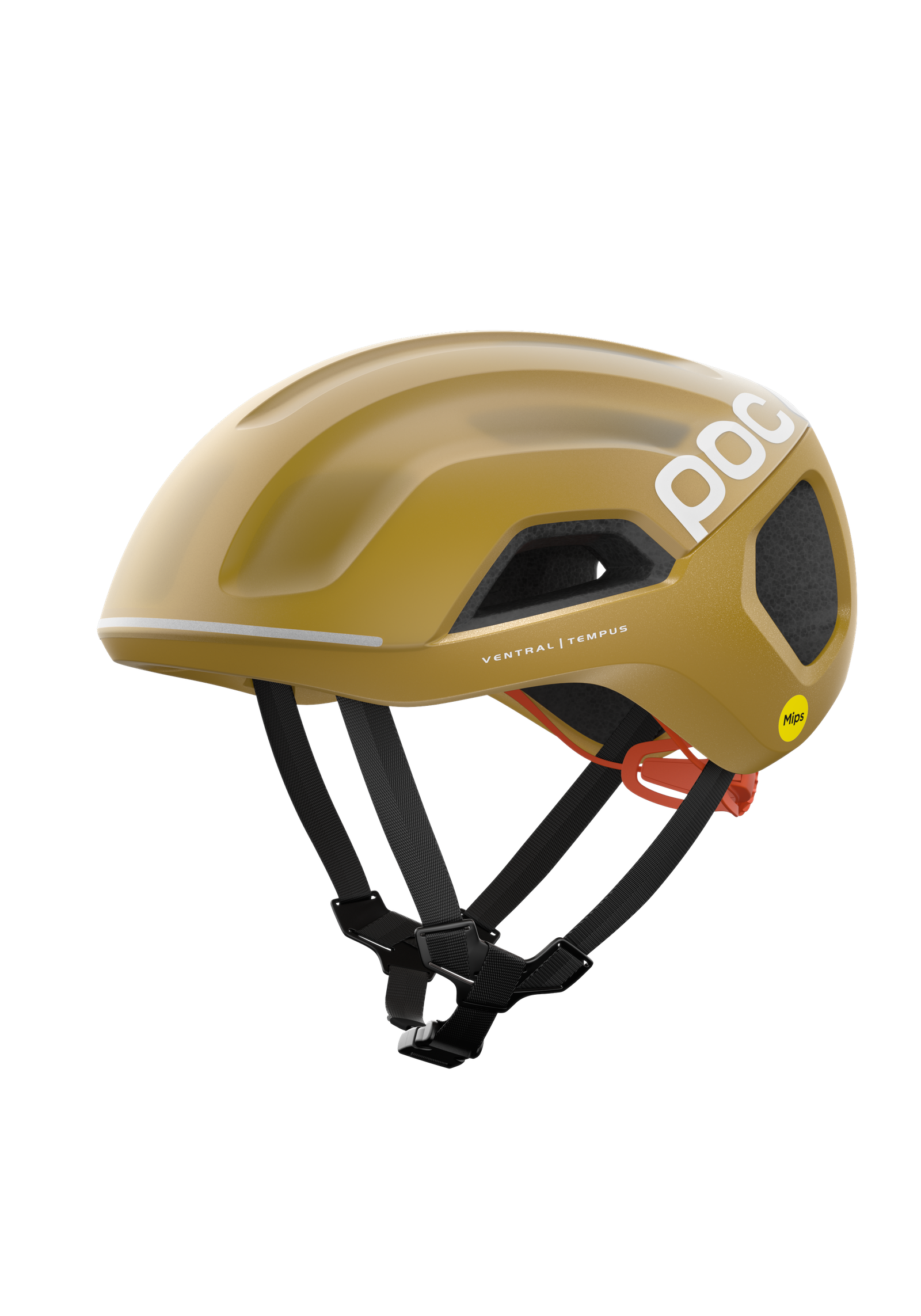 POC ヘルメット Ventral Tempus MIPS Cycling Helmet in Cerussite Kashima Metallic