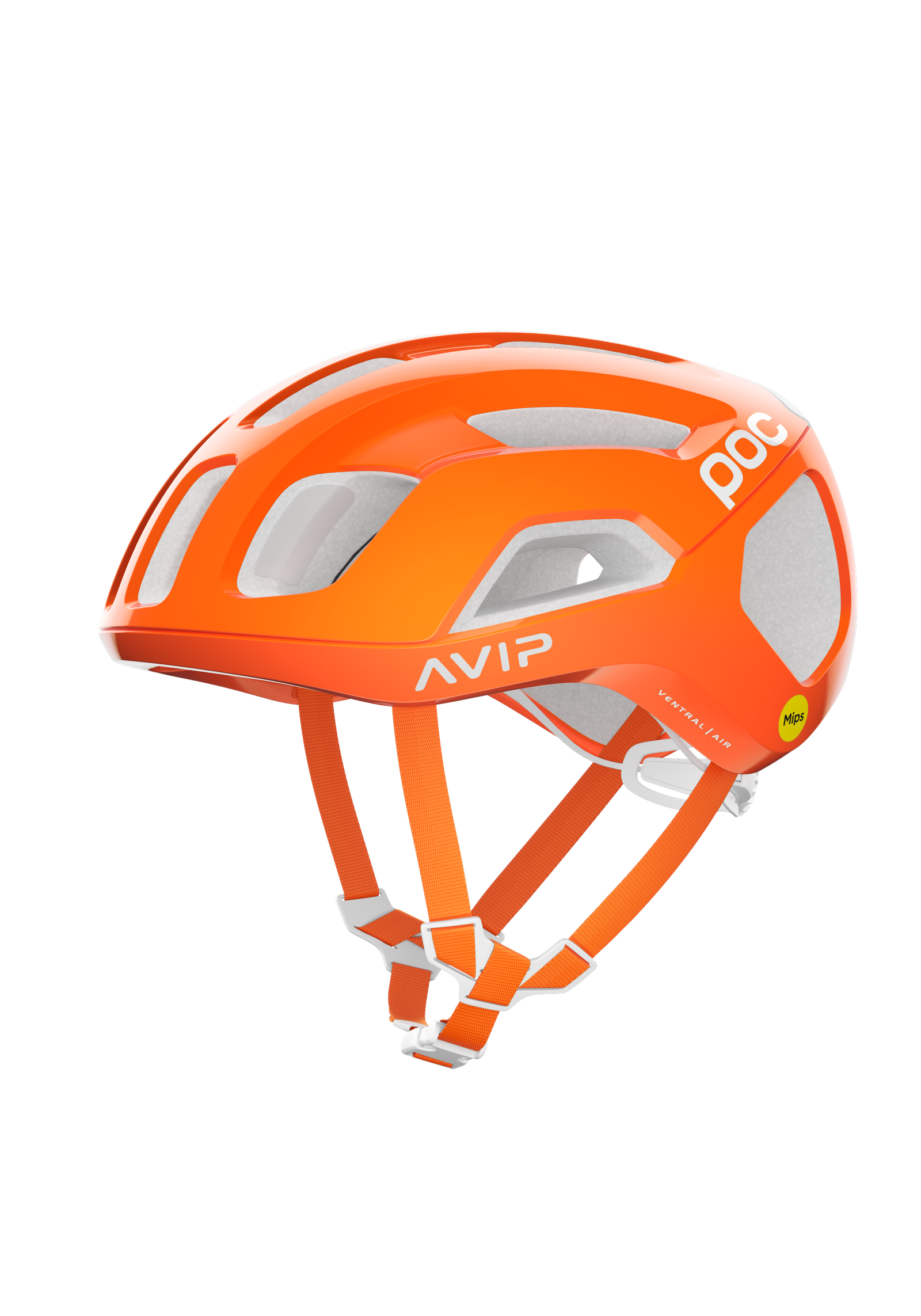 Ventral Air Mips Wide Fit Cycling Helmet in Zink Orange AVIP | POC