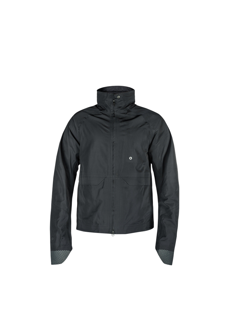 Men's Commuter Light Rain Cycling Jacket in Navy Black | Cycling