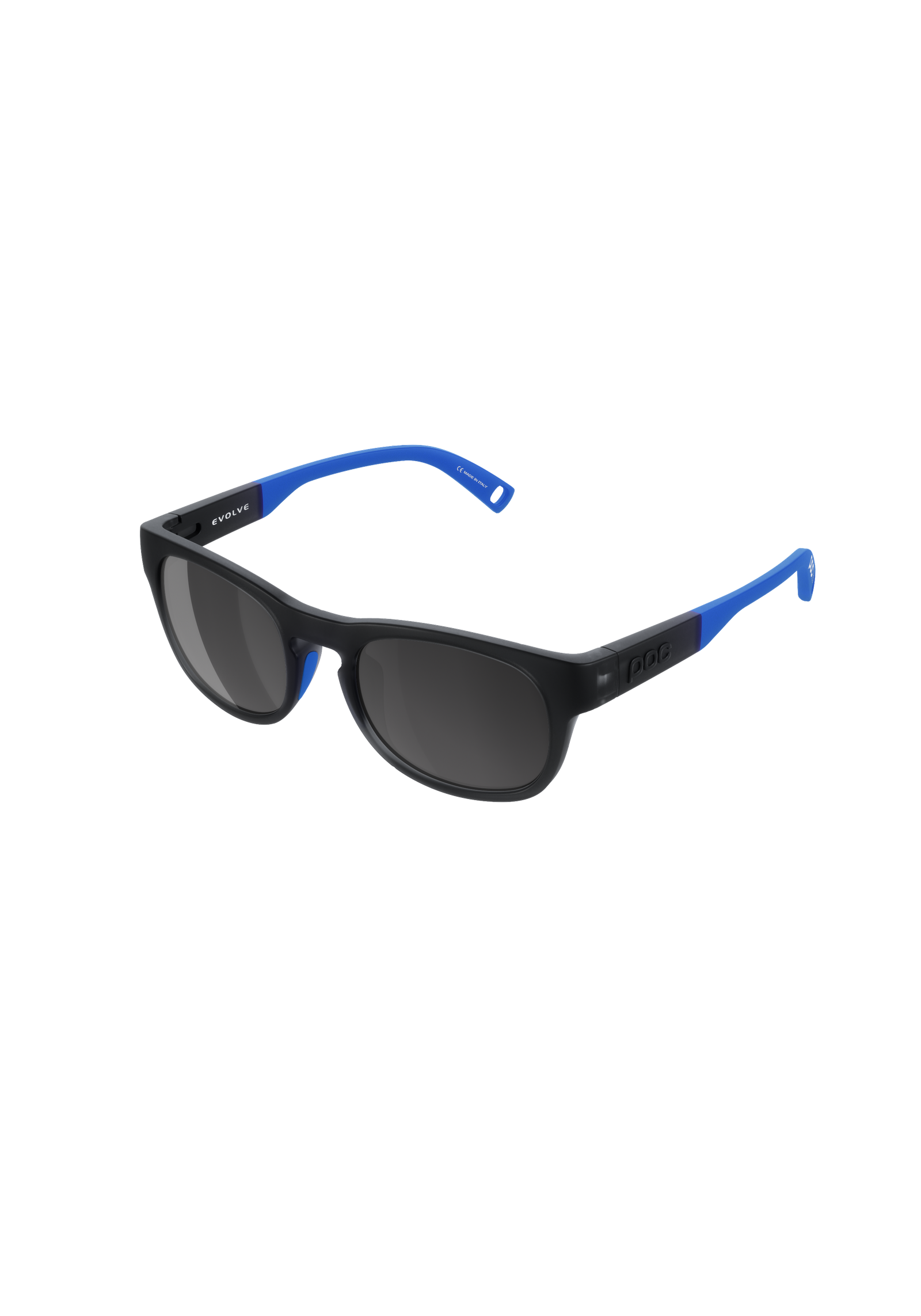Evolve Bike Sunglasses in Uranium Black Trans/Fluo Blue  display picture 3