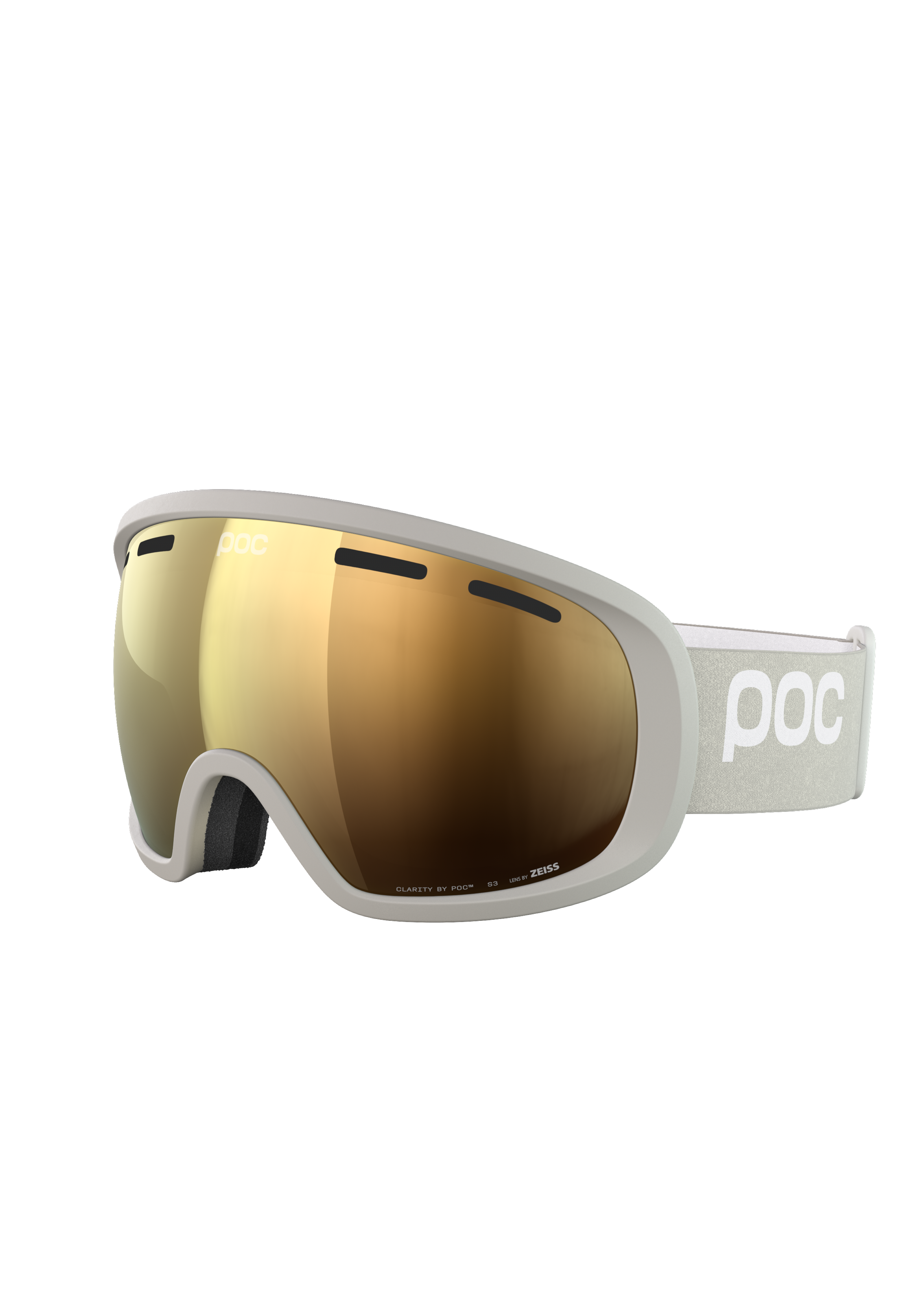 スキー・スノーボードアクセサリー POC FOVEA CLARITY Fovea Clarity POW JJ Ski Goggles in Grey | Ski Eyewear | POC