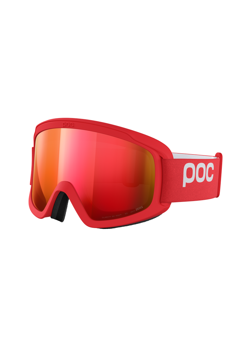 Opsin Wide Fit Ski Goggles in Prismane Red | Ski Eyewear | POC (US)