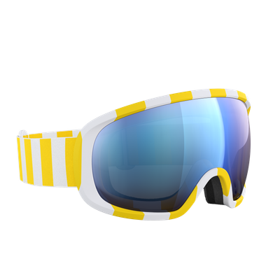 スキー・スノーボードアクセサリー POC FOVEA SkyBlue/PortlySunnyOrange Fovea Ski Goggles in Uranium Black | Ski Eyewear | POC