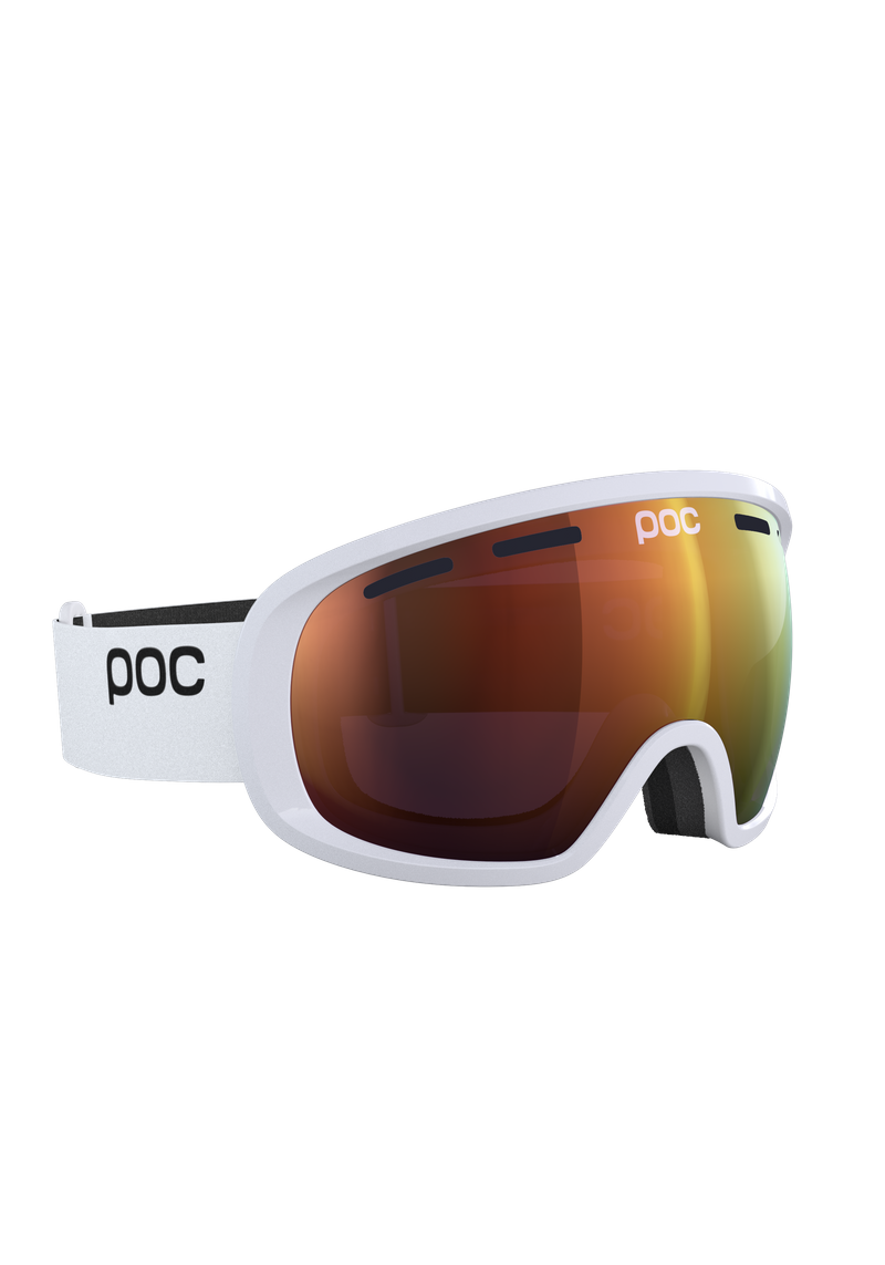 Fovea Wide Fit Ski Goggles in Hydrogen White | Ski Eyewear | POC (CZ)