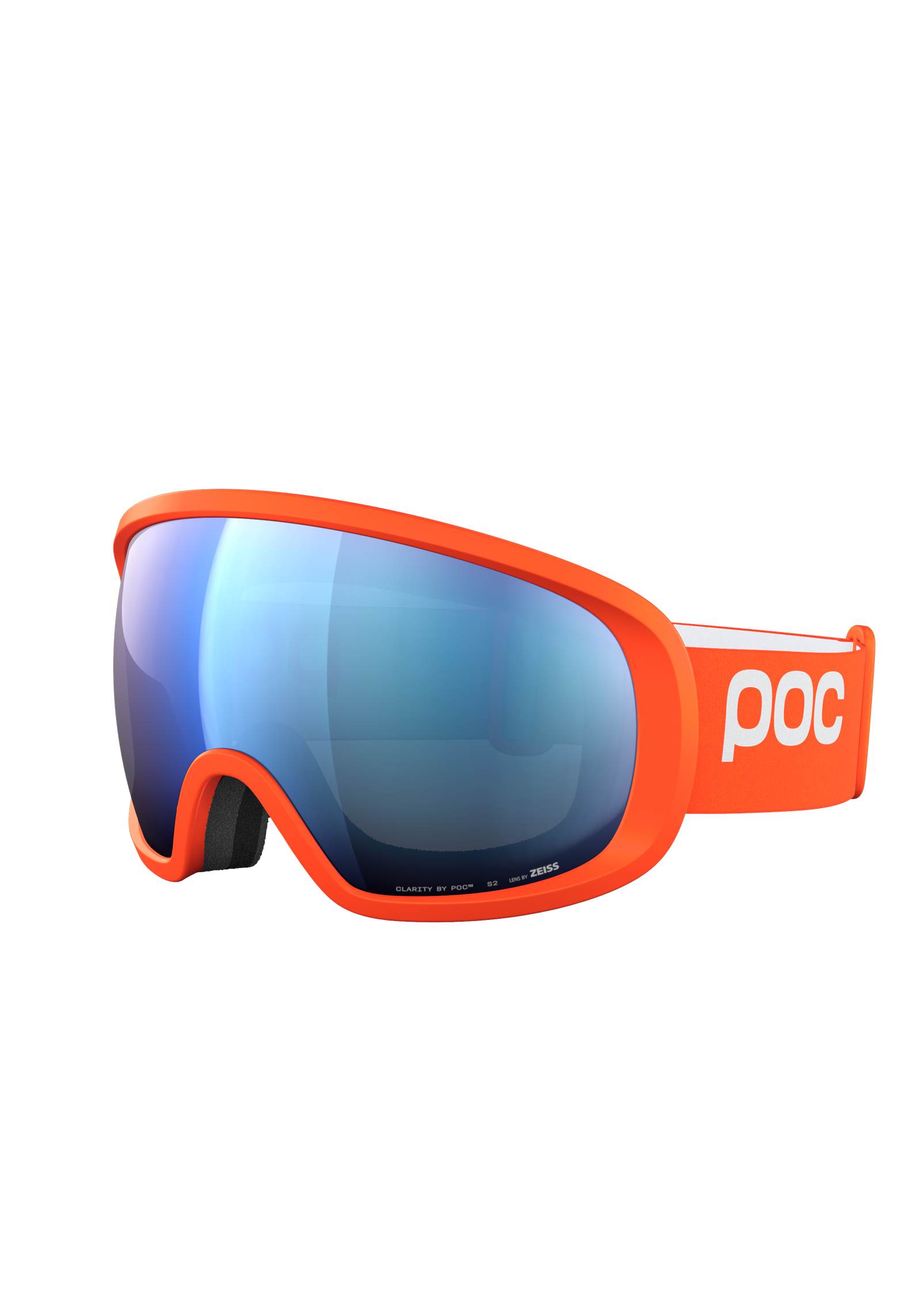 Fovea Wide Fit Ski Goggles in Zink Orange | Ski Eyewear | POC